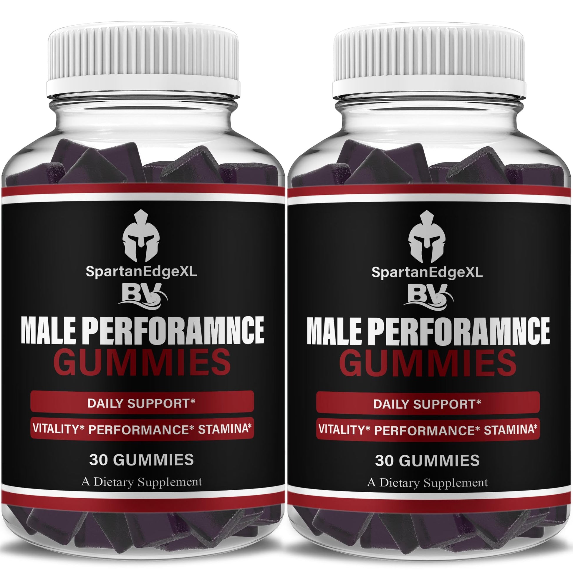 BLUE VIBE Spartan Edge XL Daily Shilajit and Manuka Honey Gummy Supplement, 60 Gummies