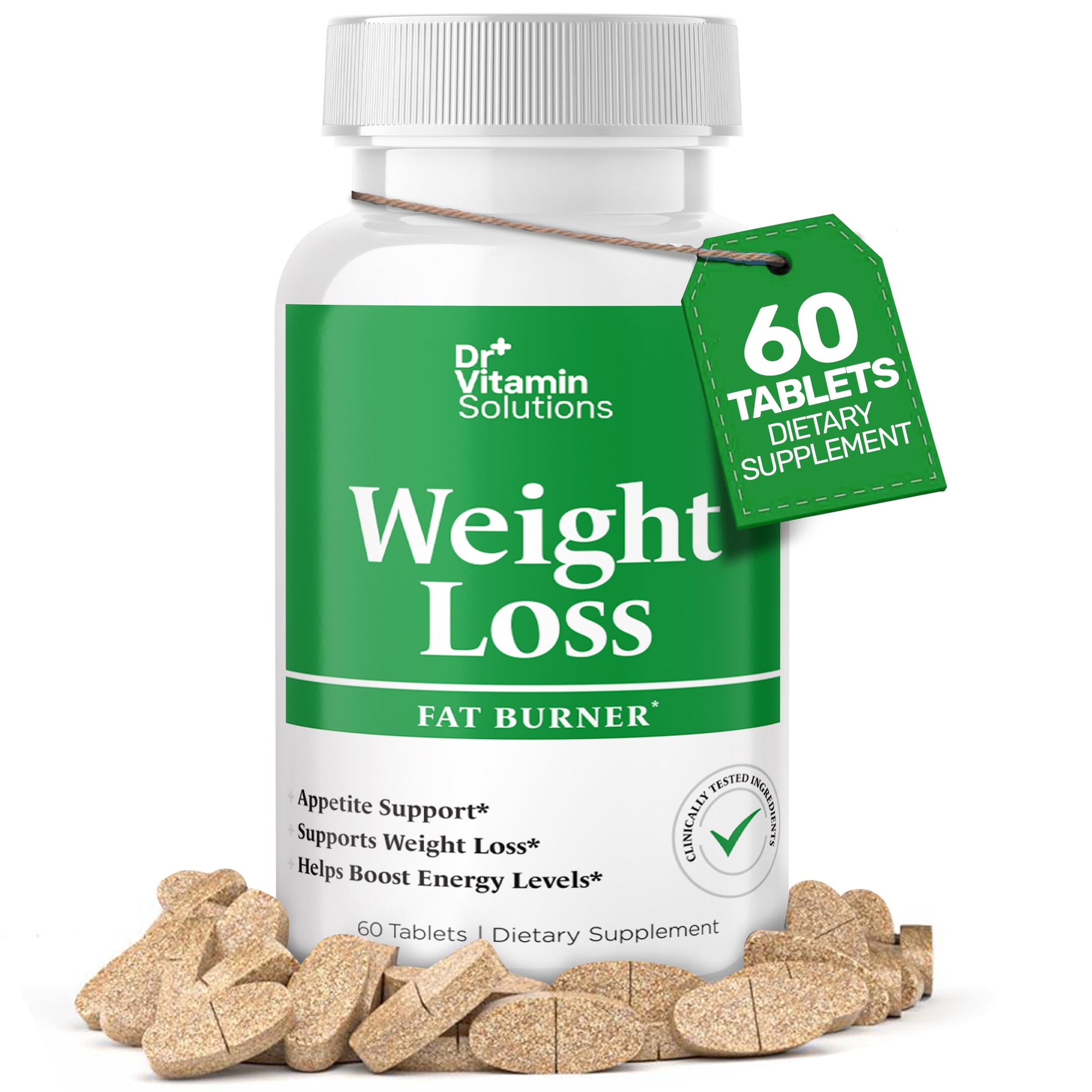 DR VITAMIN SOLUTIONS Fat Burner for Women and Men - Thermogenic Weight Loss Diet Aid, 60 Tablets