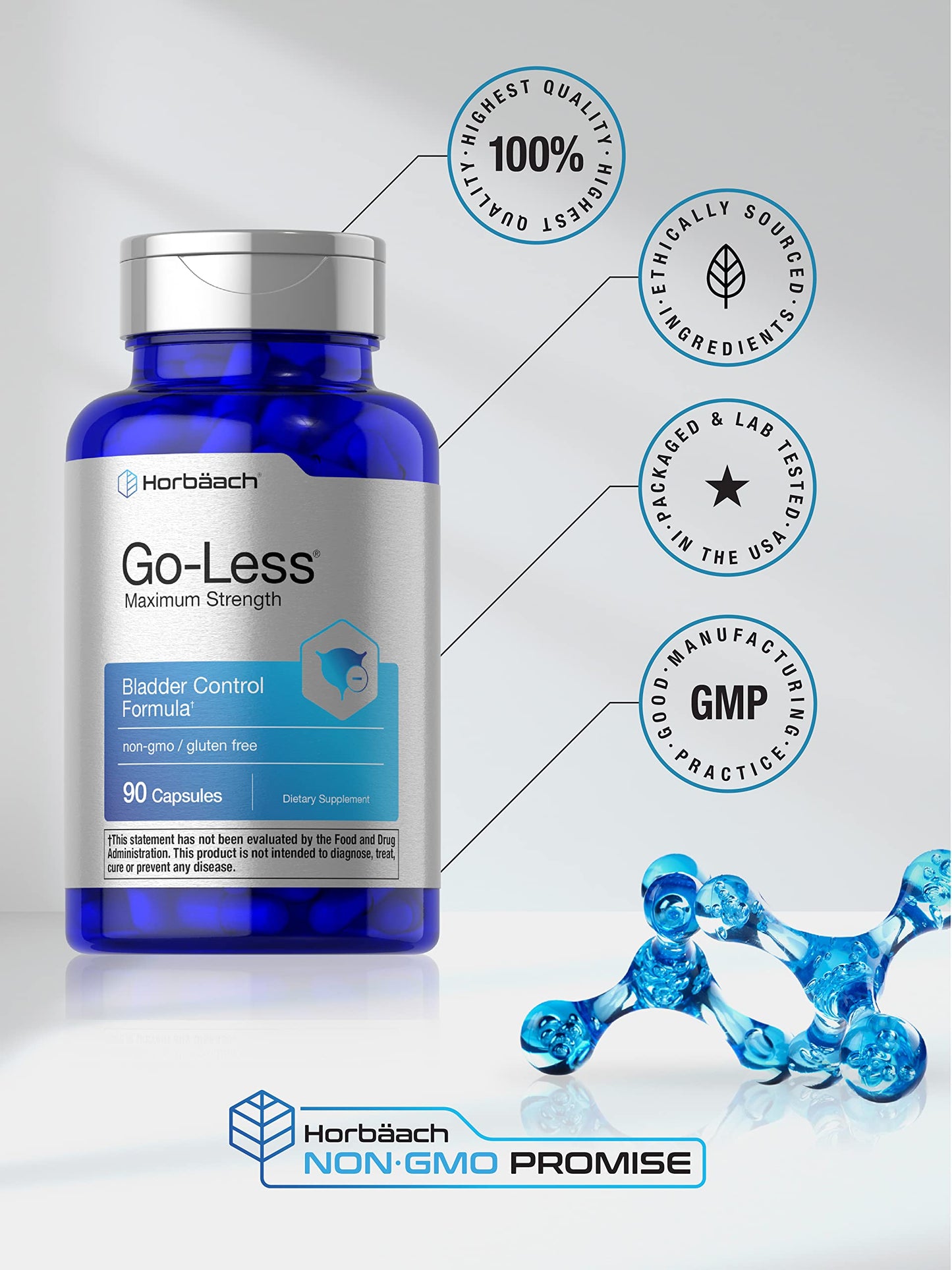 Horbäach Go Less Bladder Control Capsule, 90 Count