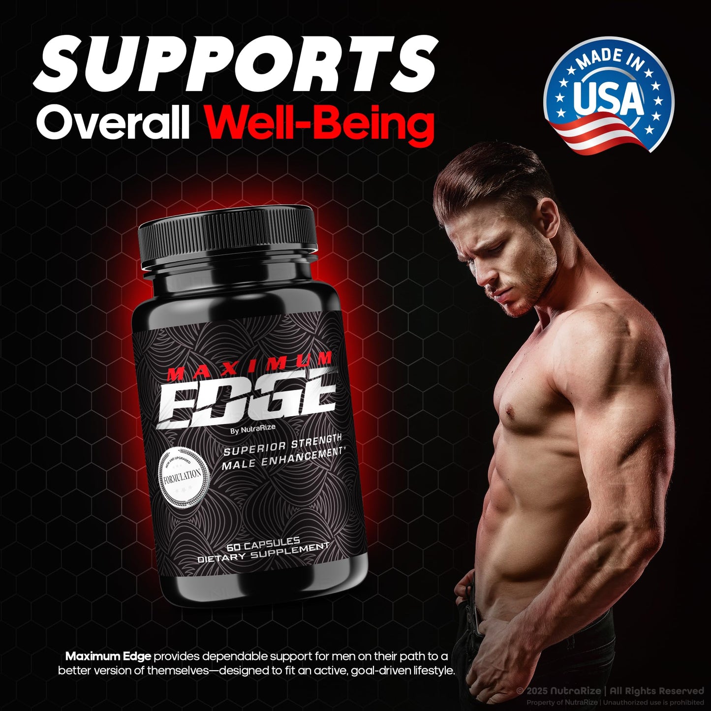 NutraRize Maximum Edge Male Capsules 120