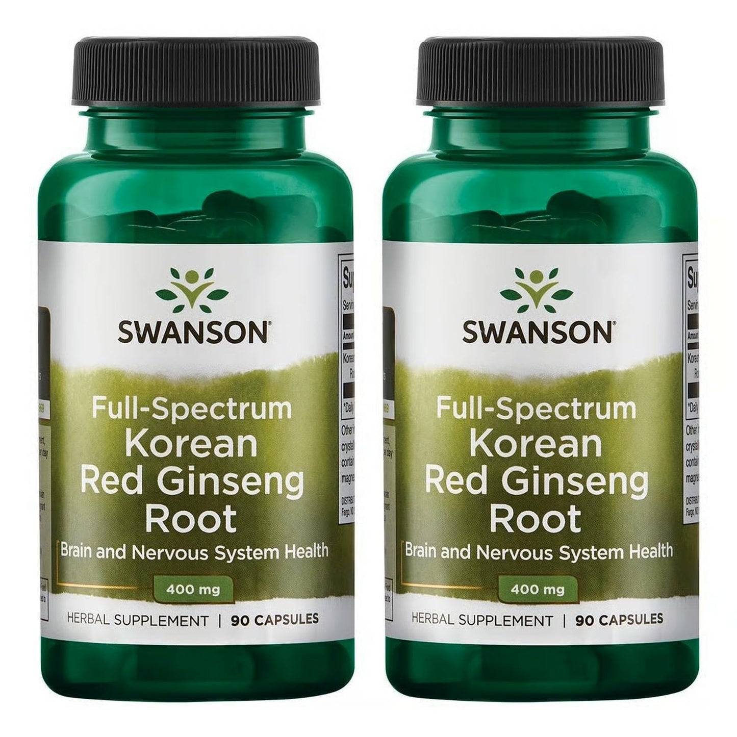 Swanson Full-Spectrum Korean Red Ginseng Root 400 mg Capsules 180