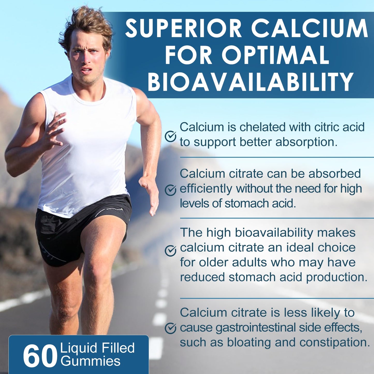 Nextdia Calcium Citrate Vitamin D3 1000IU Gummies, 120 Count