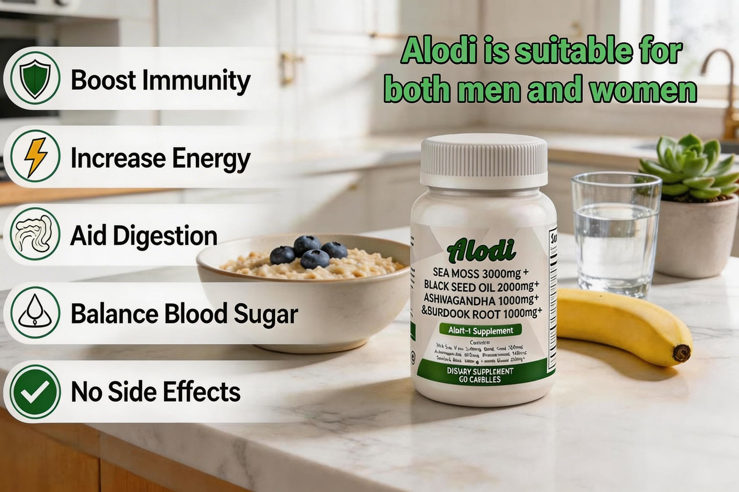ALODI Super Seaweed Blend Capsule, 60 Count