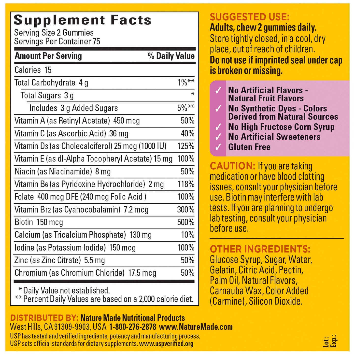 Nature Made Multivitamin for Women Gummies, 300 Count