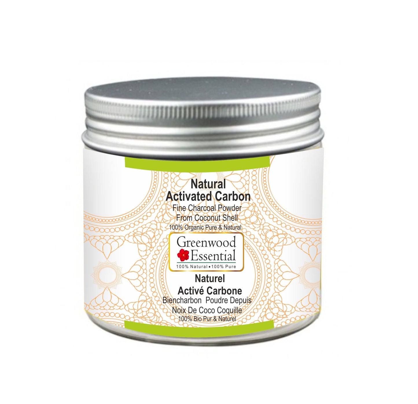Greenwood Essential Activated Charcoal Powder (Coconut Shell), 3.53 oz