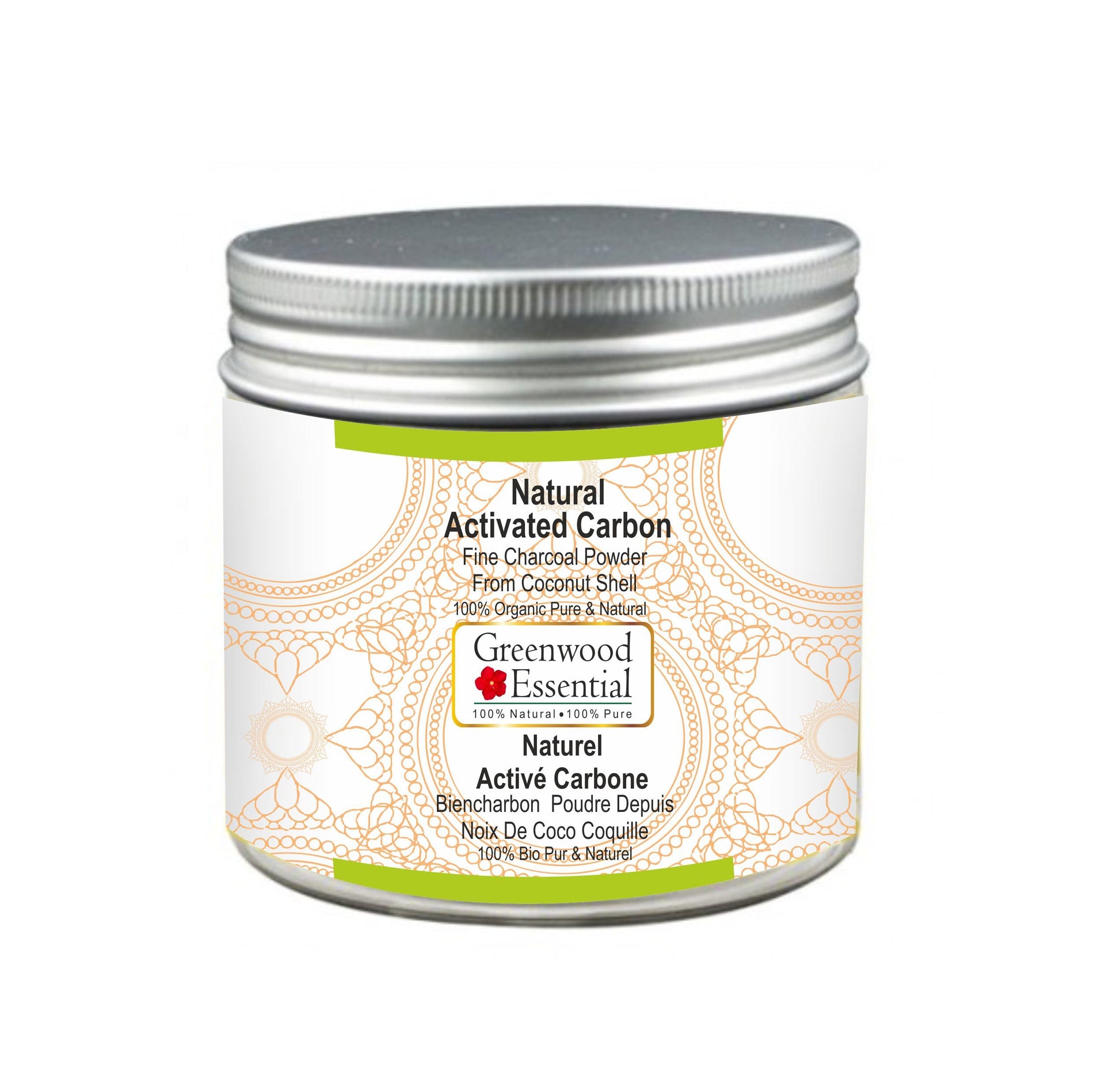 Greenwood Essential Activated Charcoal Powder (Coconut Shell), 3.53 oz