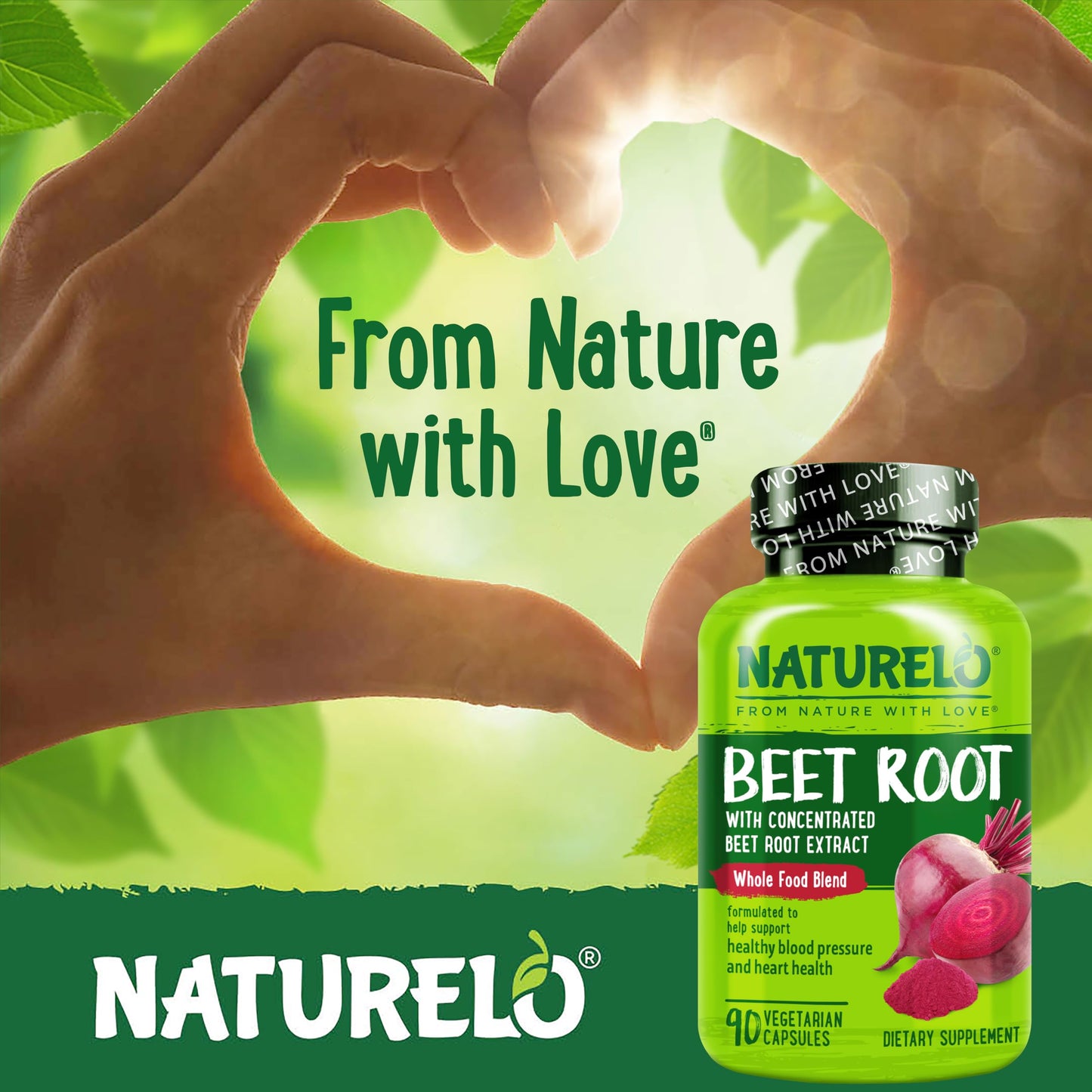 NATURELO Beet Root Capsule 90 Count