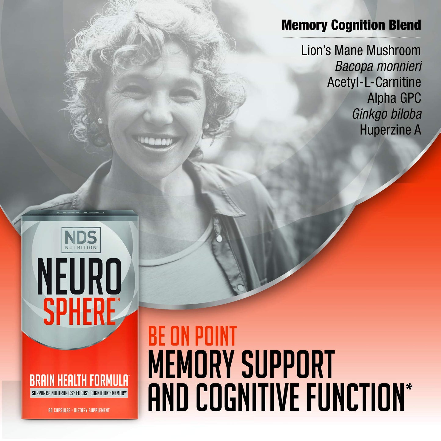 FitLife Brands Neuro Sphere Brain Health Formula 90 Capsules