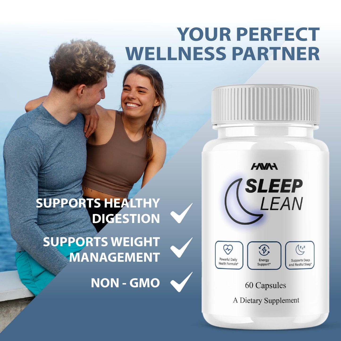Havah Sleep Lean Health & Wellness Support Capsules, 60 Capsules