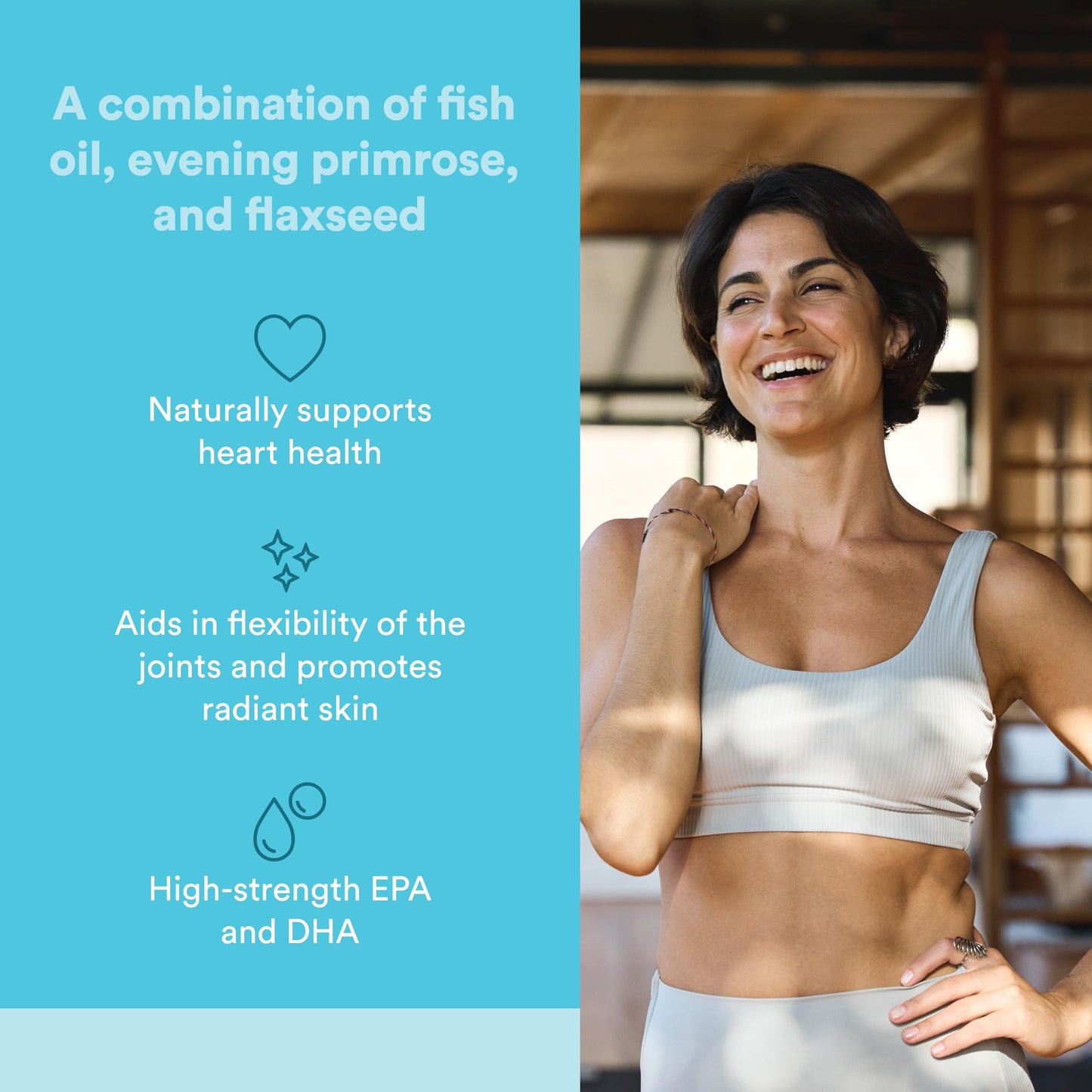 Natural Factors RxOmega-3 Fish Oil with Primrose Oil Softgels 120