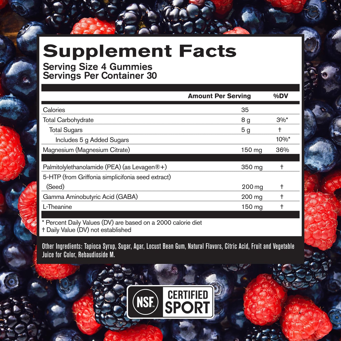 BARE PERFORMANCE NUTRITION BPN Peak Sleep Gummy Sleep Aid & Recovery Support Supplement, 120 Gummies