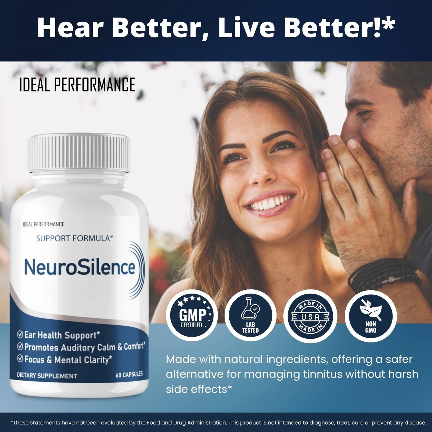IDEAL PERFORMANCE Neurosilence Capsules, 180 Capsules