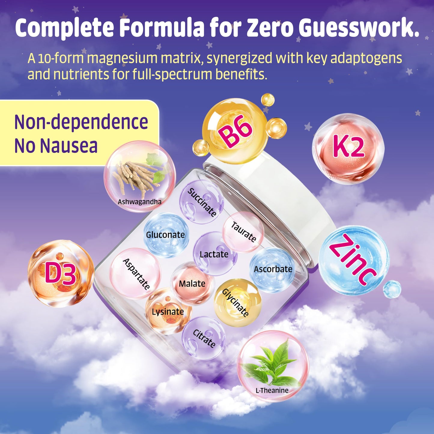 SUGAWITA Magnesium Complex for Women 60 Gummies