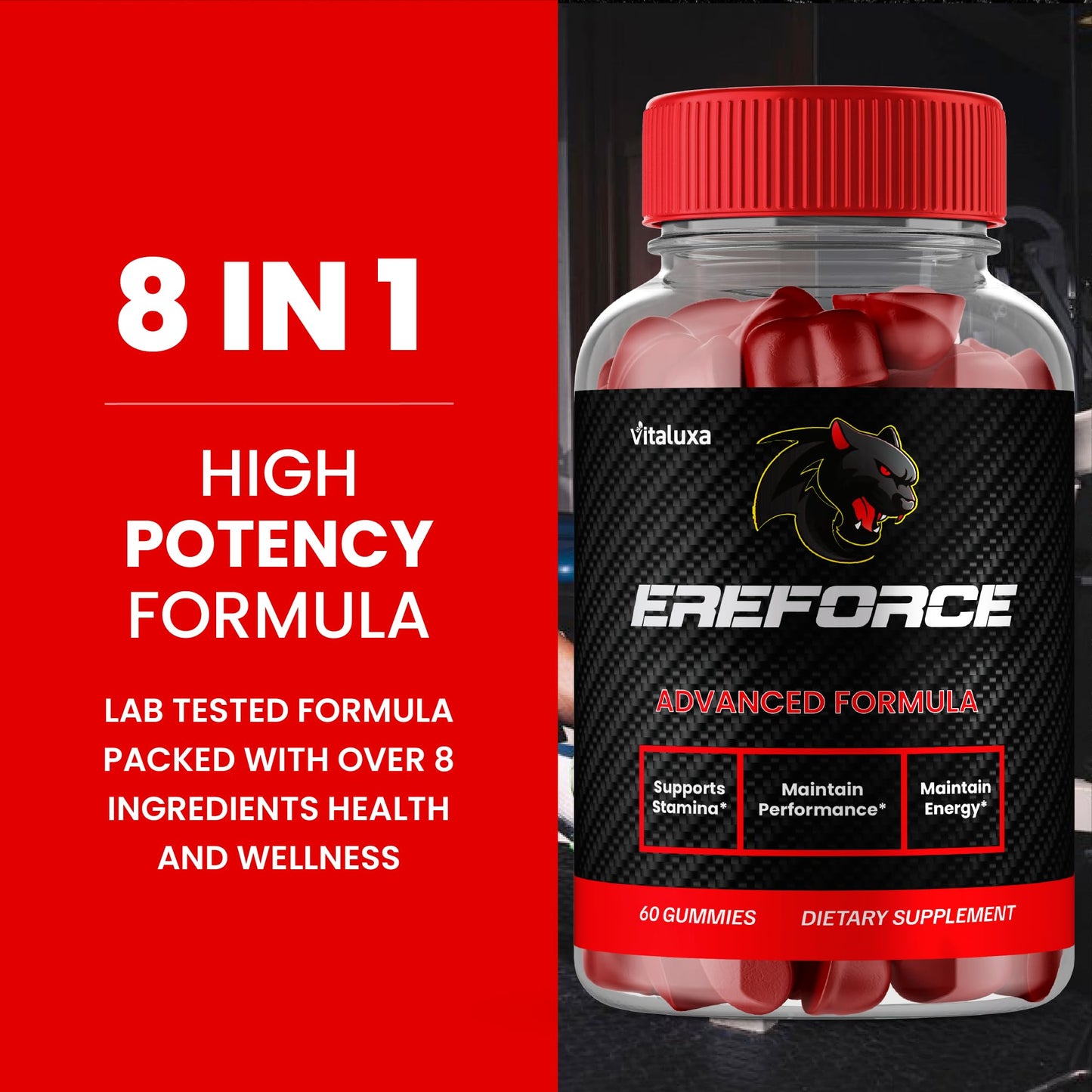 Vitaluxa Ereforce Gummies 60 Count