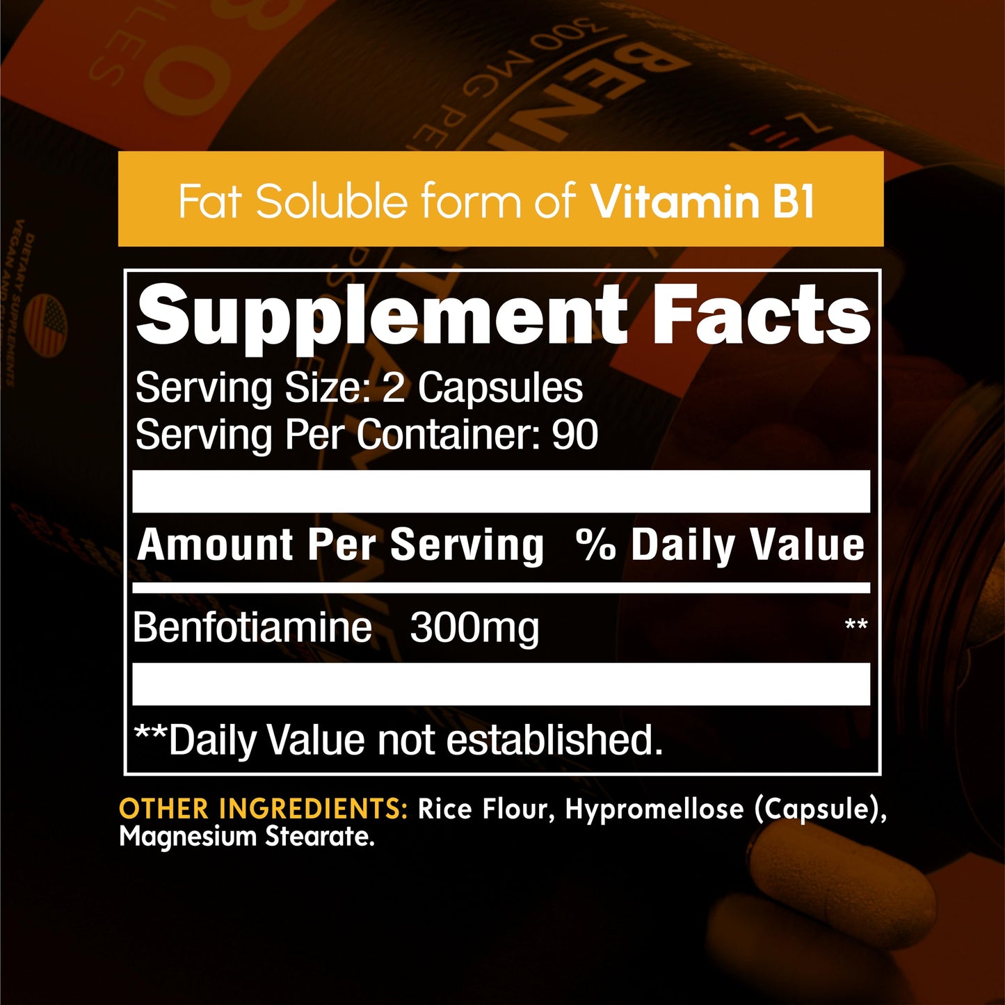Zenavea Benfotiamine 300mg Capsules, 180 Count