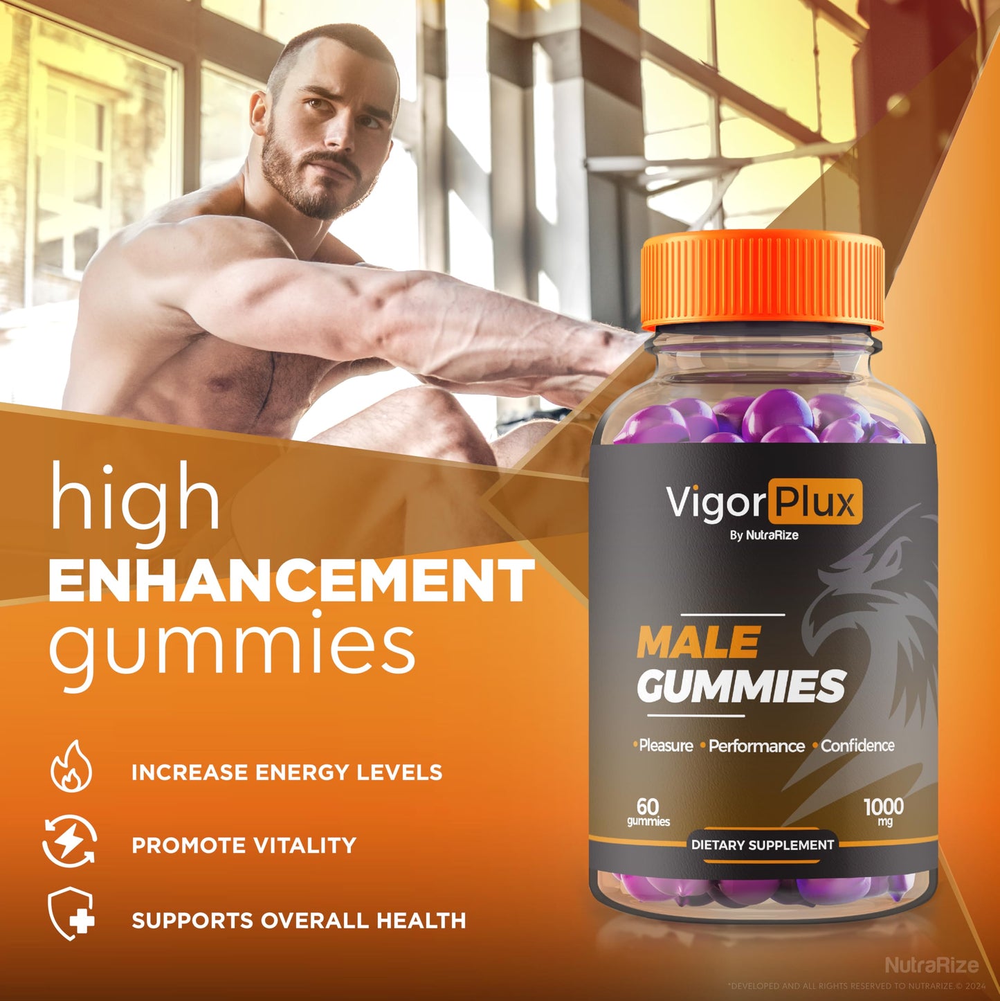 NutraRize VigorPlux Gummy 180 Gummies