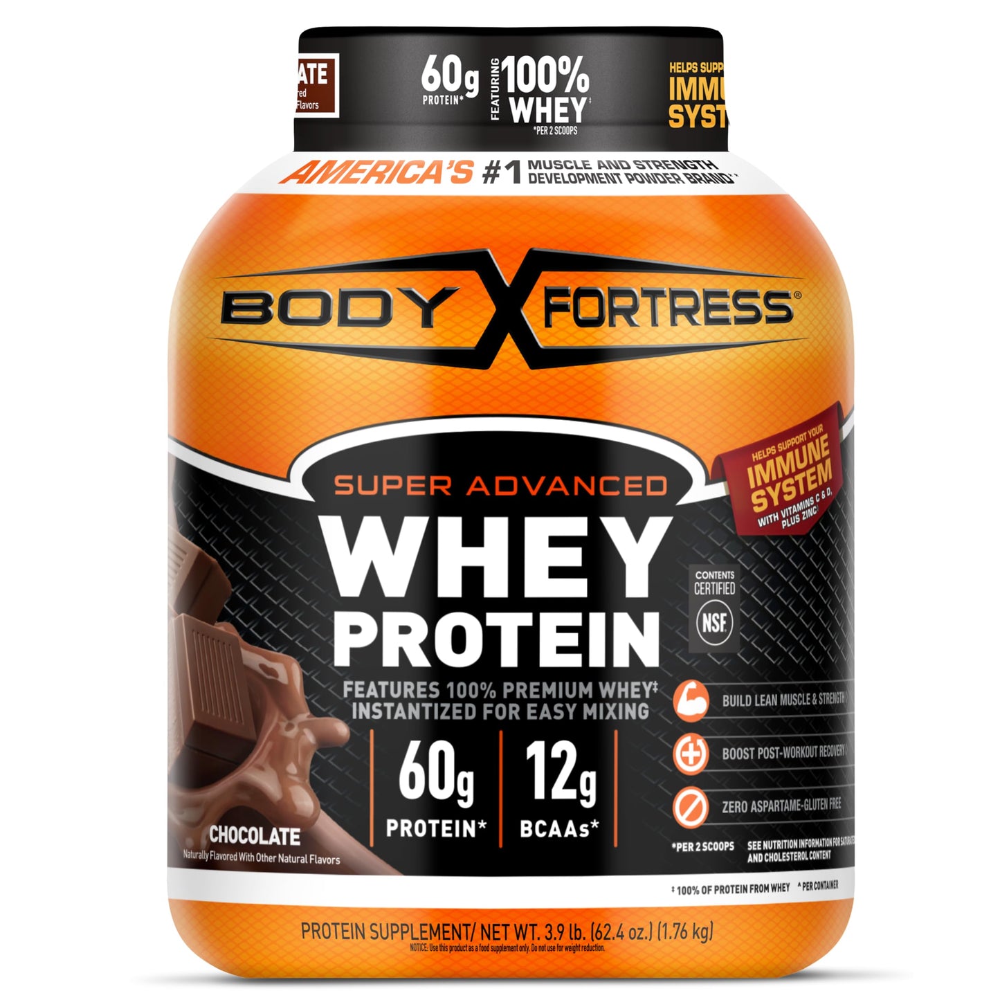 Body Fortress Super Advanced Whey Protein Powder 62.4 Servings