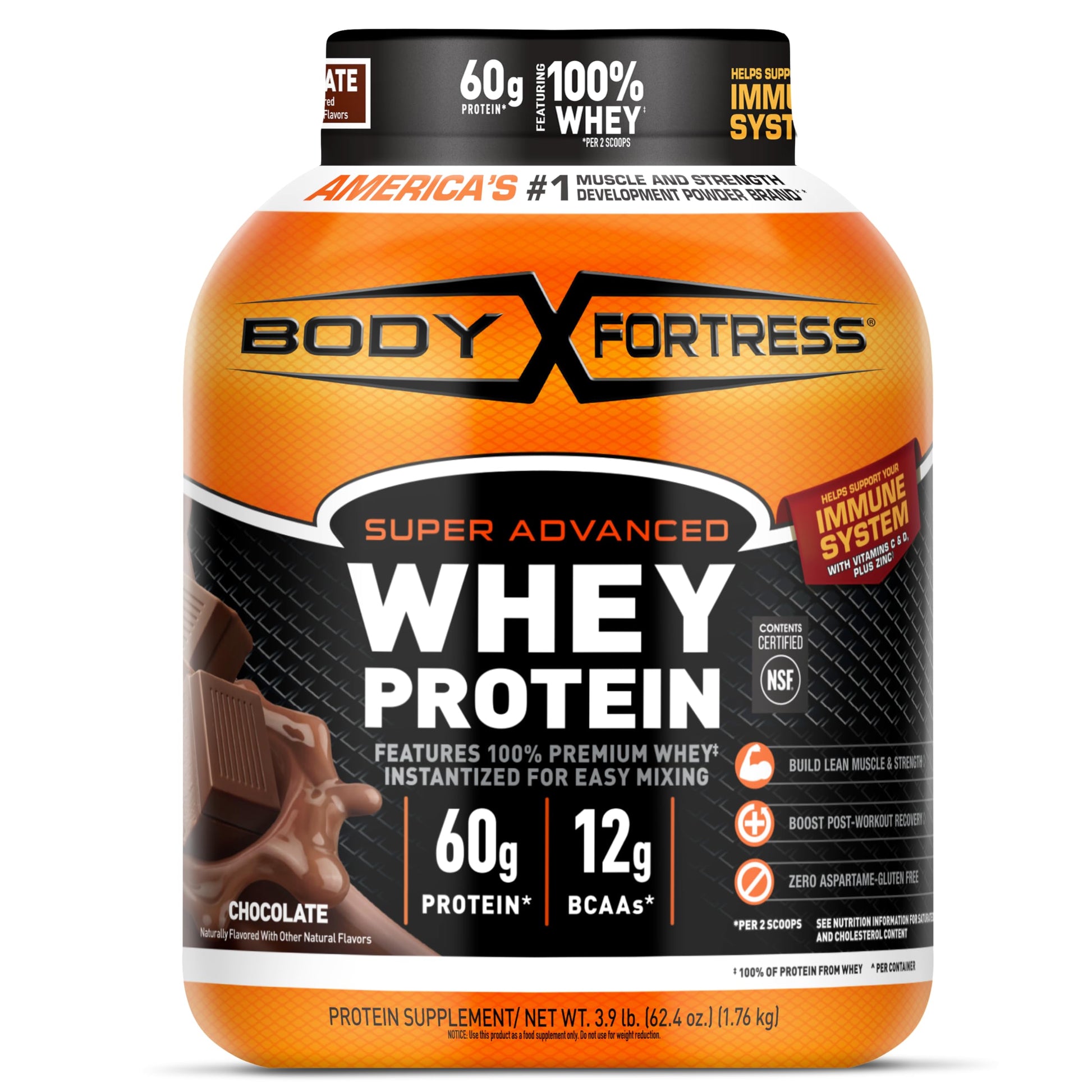 Body Fortress Super Advanced Whey Protein Powder 62.4 Servings