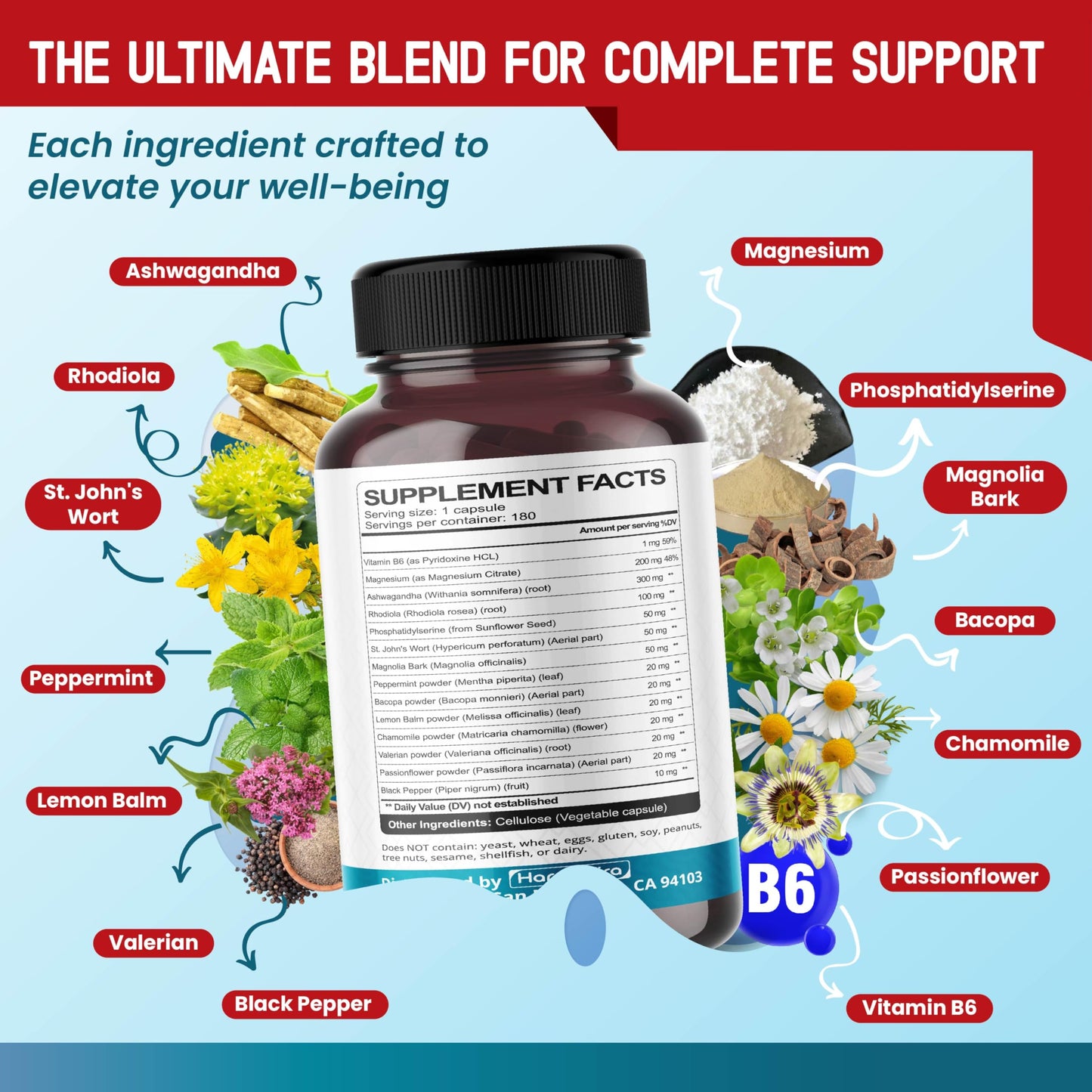 HarmoVira Cortisol Health Capsule, 180 Count