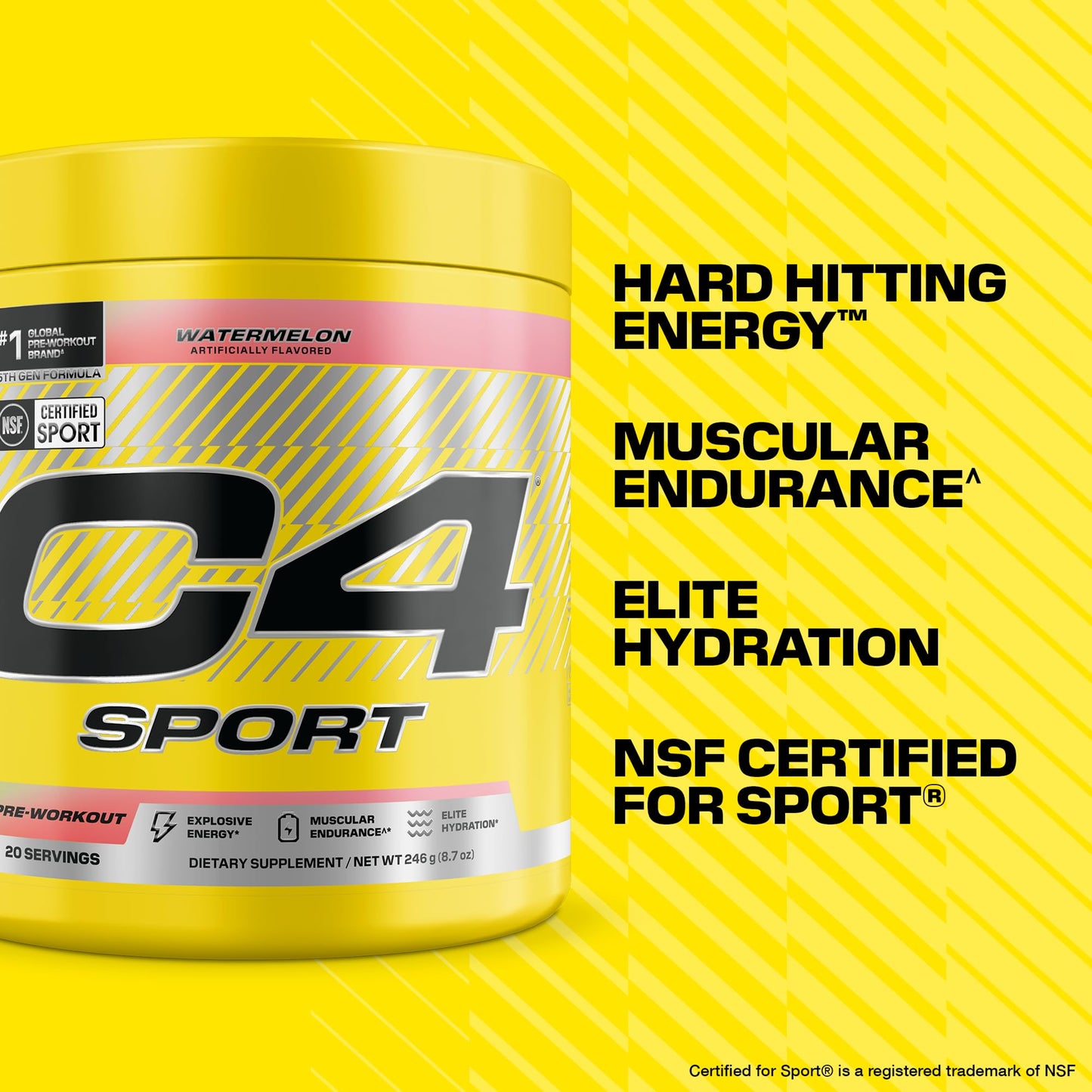C4 Sport Pre Workout Powder 8.68 oz