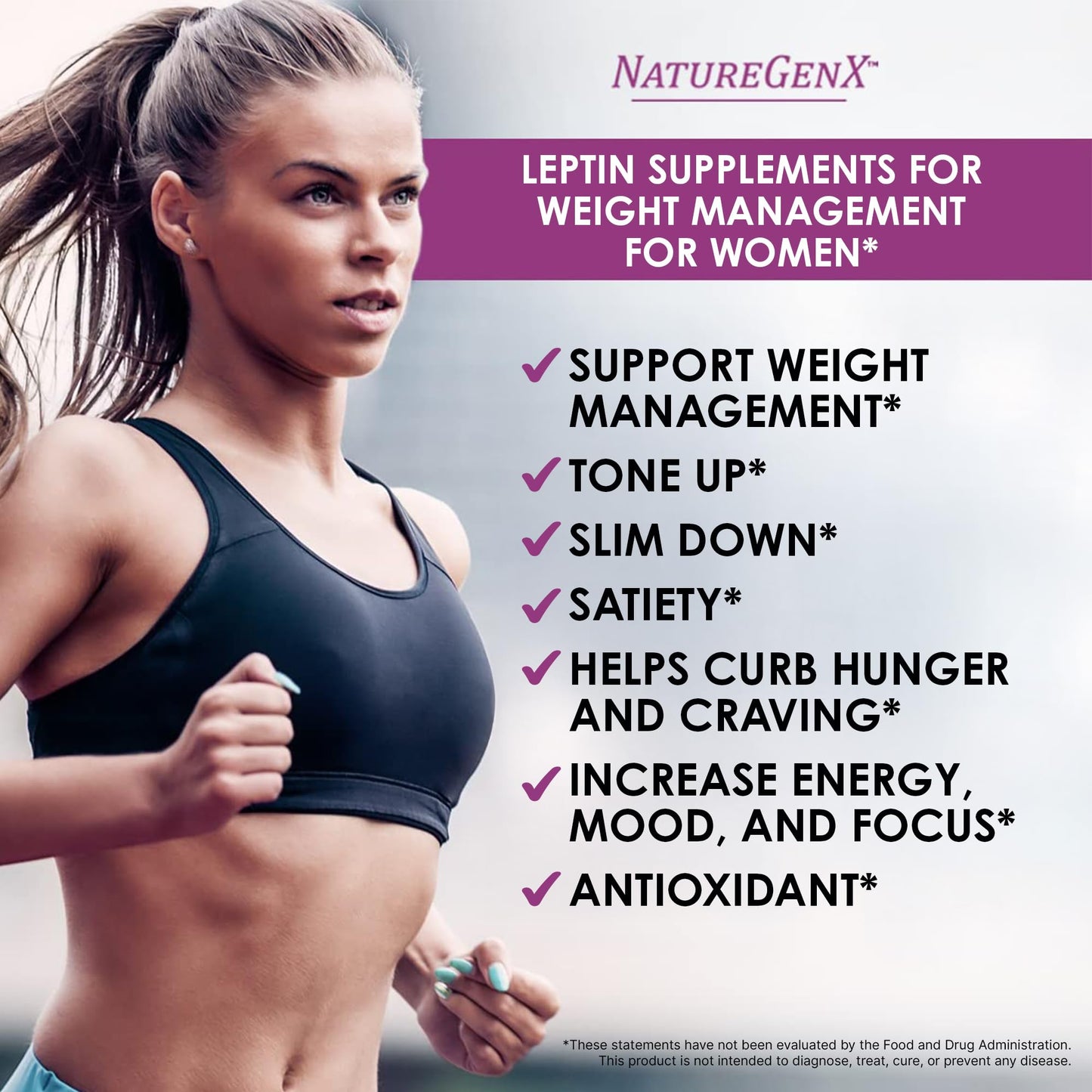NatureGenX LeptinXT for Women – Weight Management with Green Coffee Bean, Garcinia & Green Tea Extract, 60 Capsules