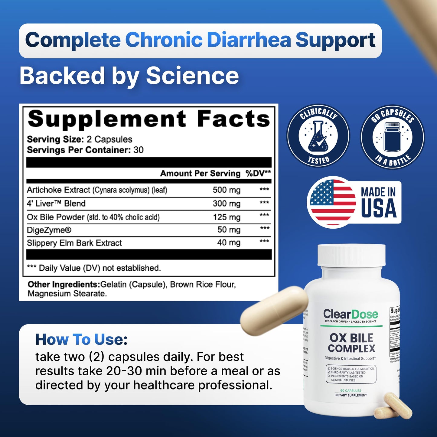 ClearDose Ox Bile Complex Capsule 1