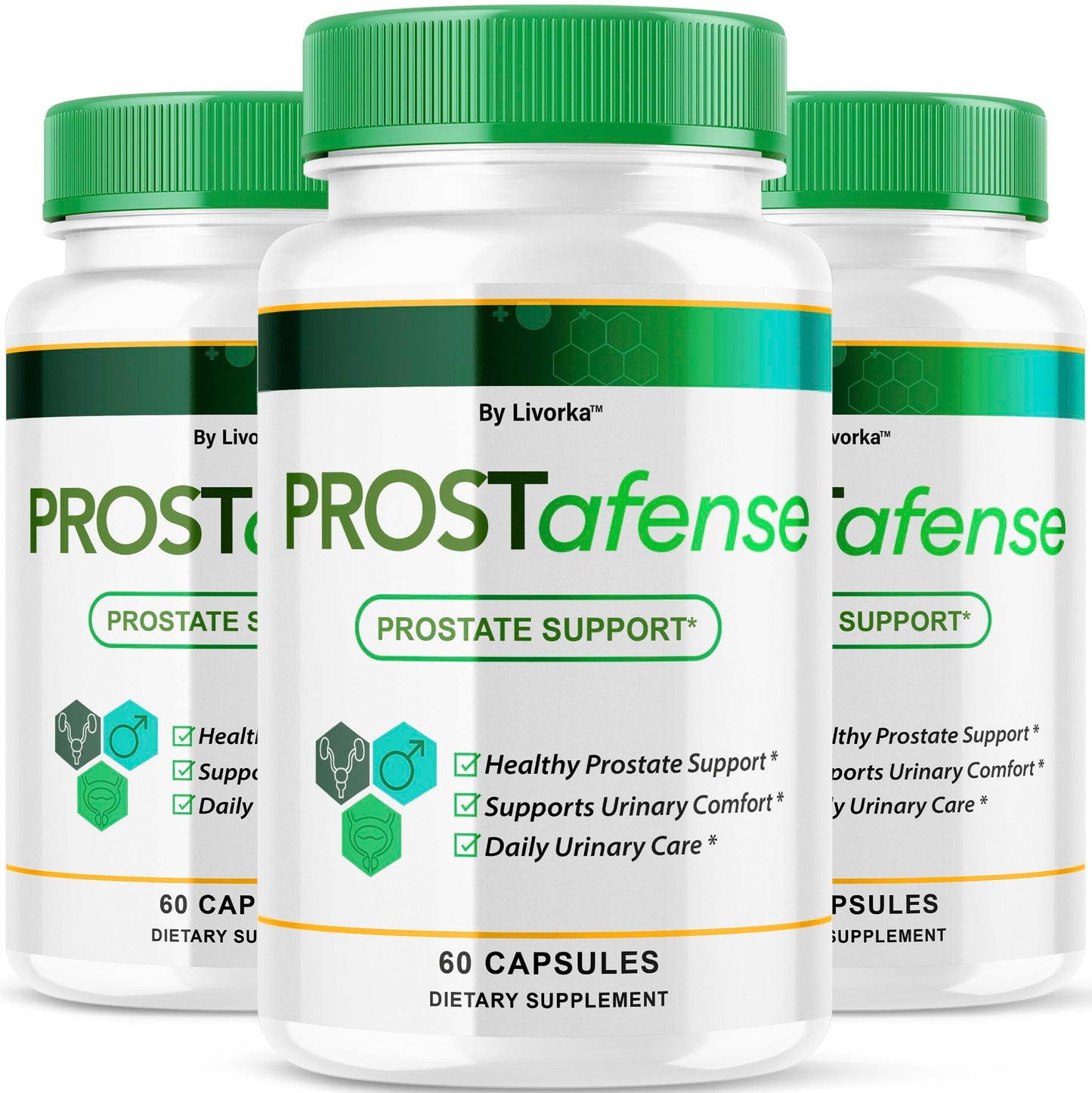 LIVORKA Prostafense Health Supplements for Men Capsules, 180 Capsules