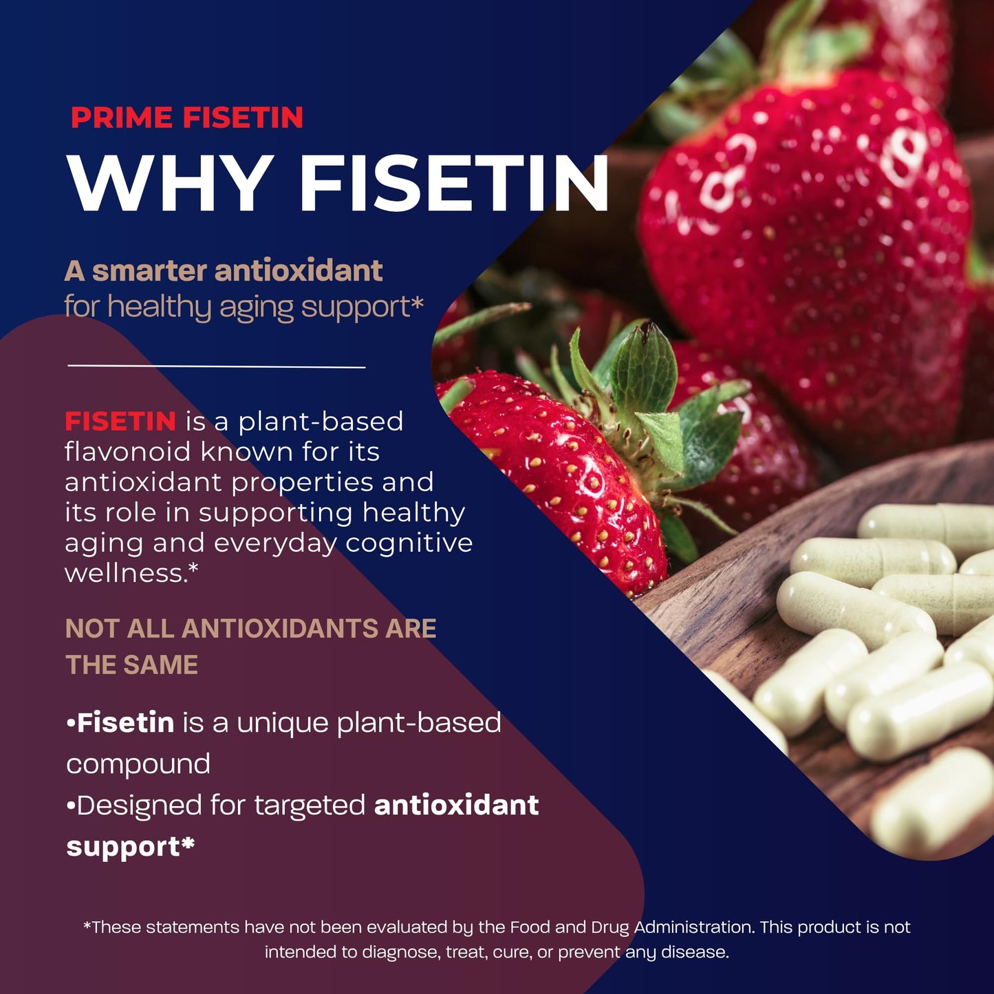 BONE SCIENCE Fisetin 98% Plant-Based Flavonoid Supplement with Chamomile Extract, Trans-Pterostilbene, Phosphatidylcholine, and BioPerine Capsule 60 Count