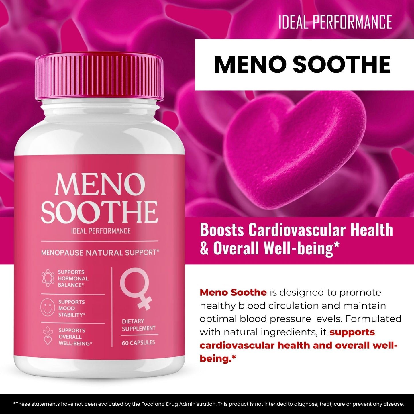 IDEAL PERFORMANCE Menosoothe Advanced Blood Formula Capsules 120 Count