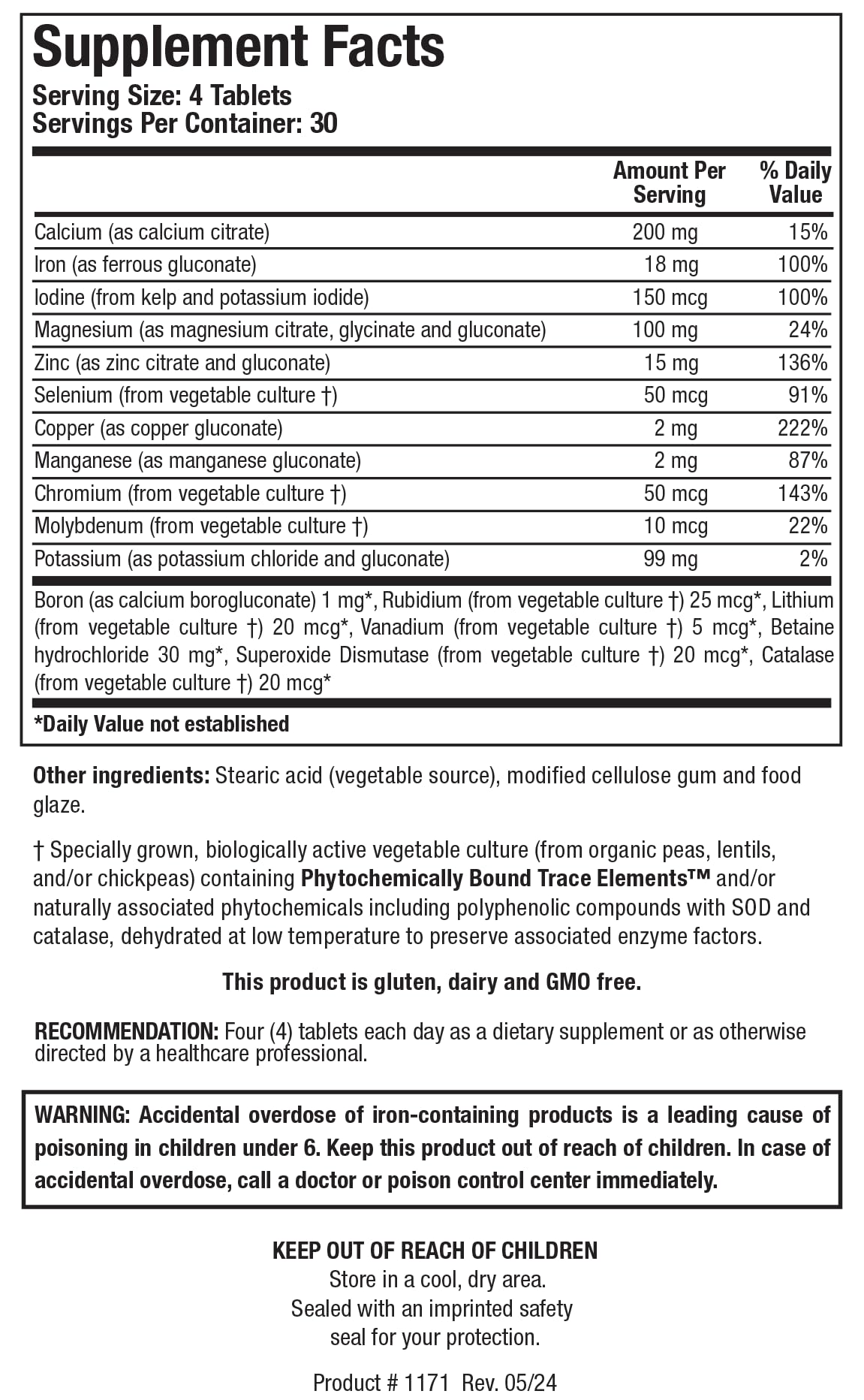 Biotics Research Multi-Mins Tablet 120 Count