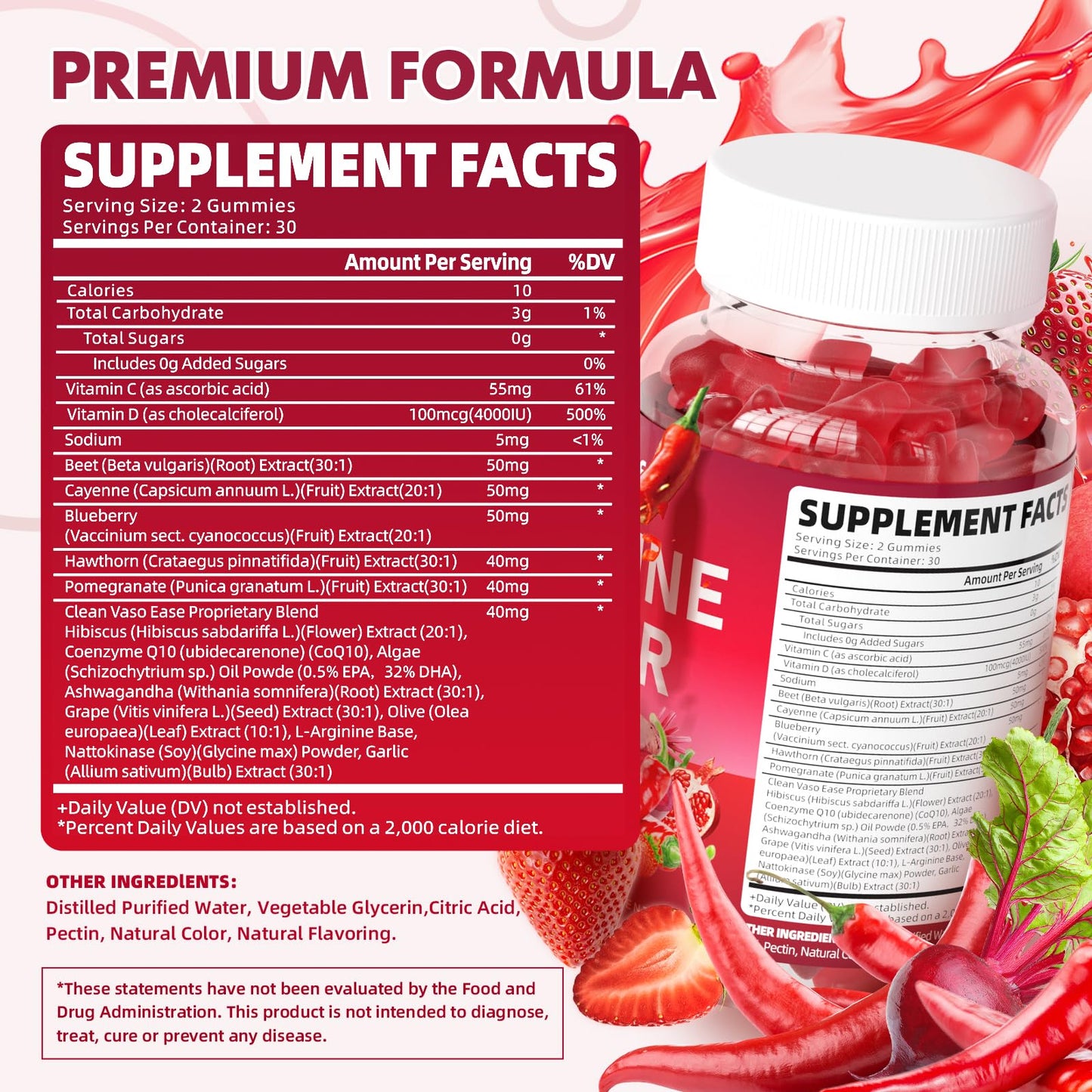 GrnLife Cayenne Pepper Beet Root Gummies, 60 Count