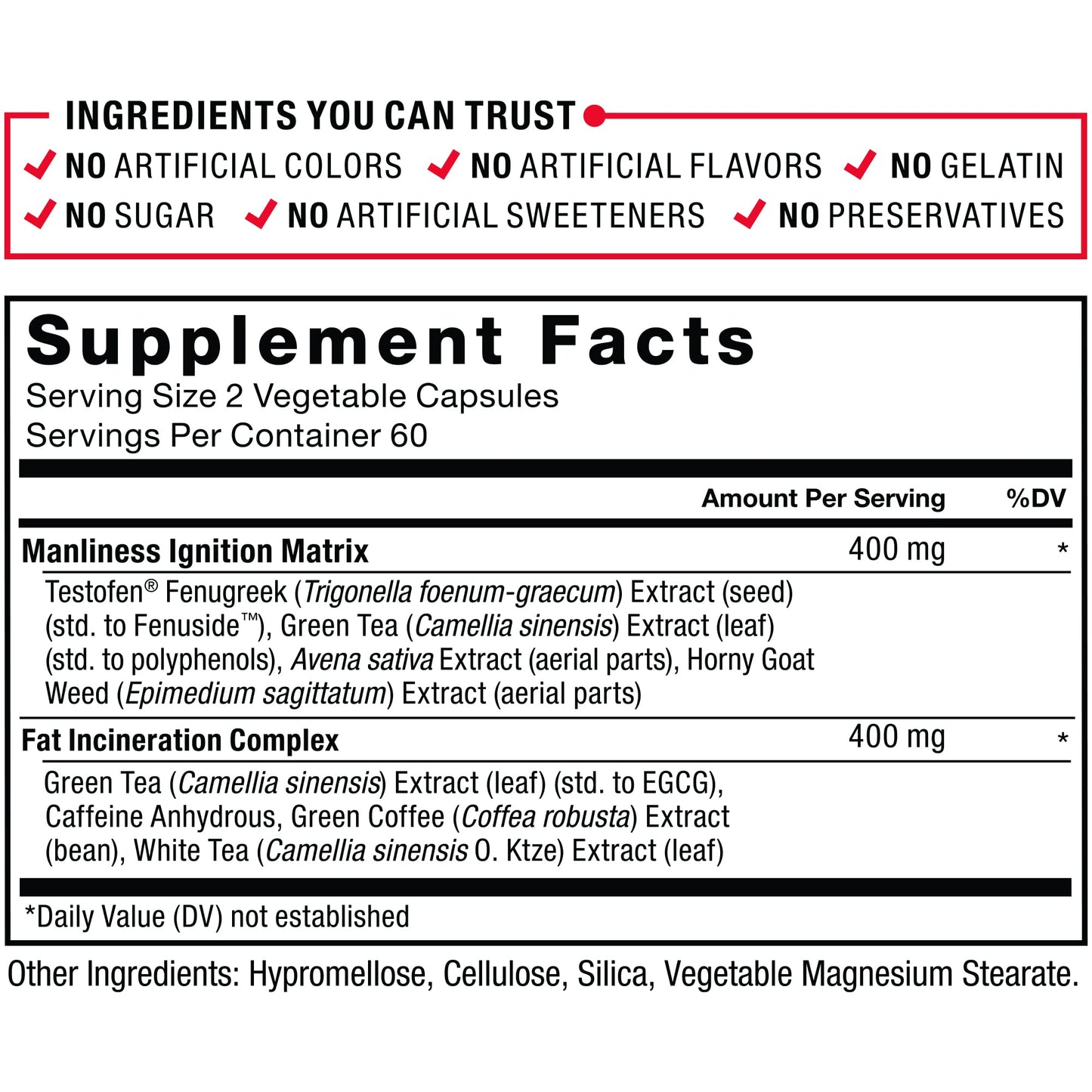 Force Factor Test X180 Ignite Total Testosterone Booster Capsule, 120 Count