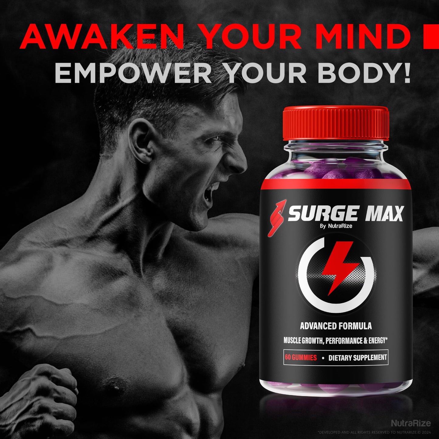 NutraRize Surge Max Gummies 60 Count