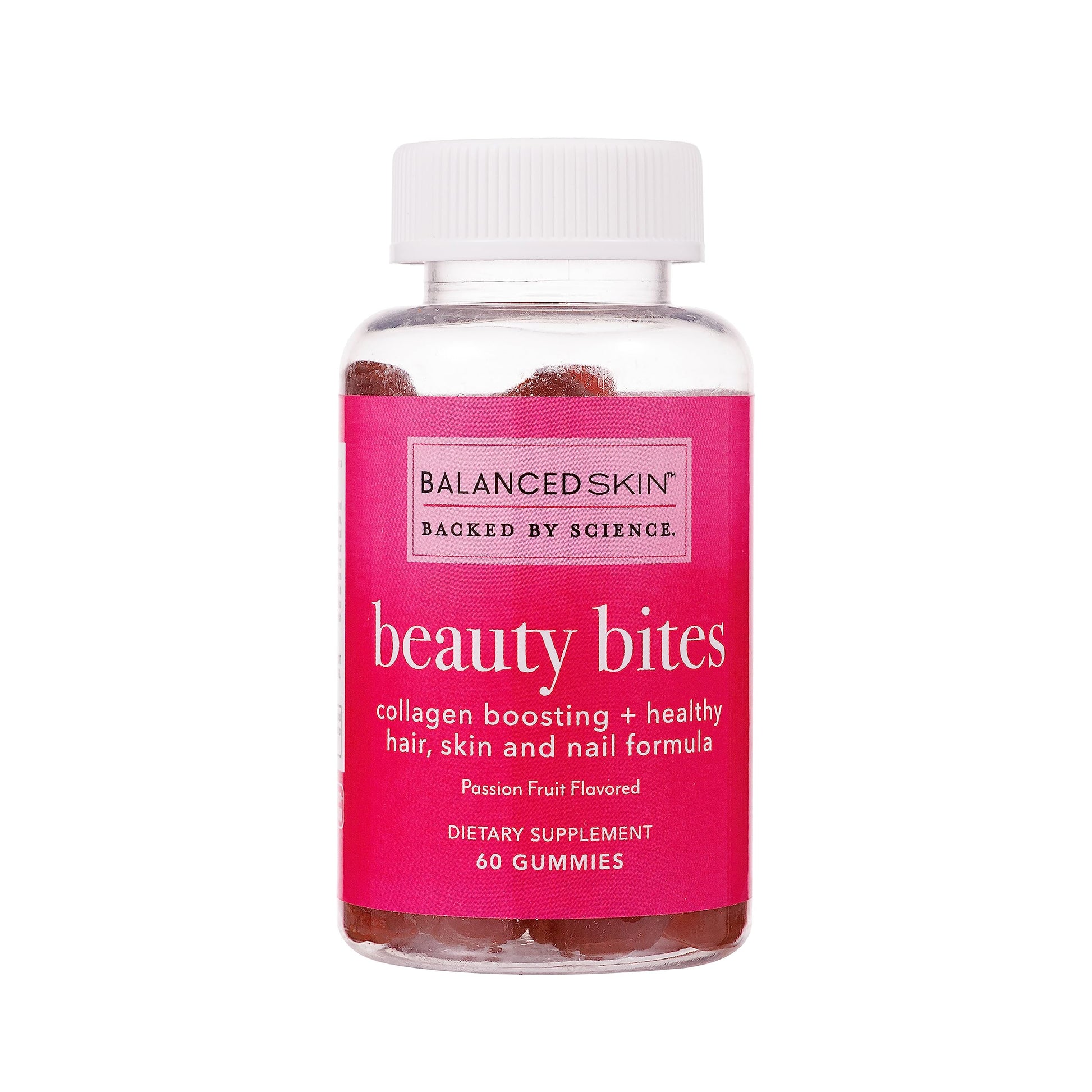 BALANCED SKIN Biotin Gummy Vitamins for Hair Skin Nails with Collagen, 1 Count