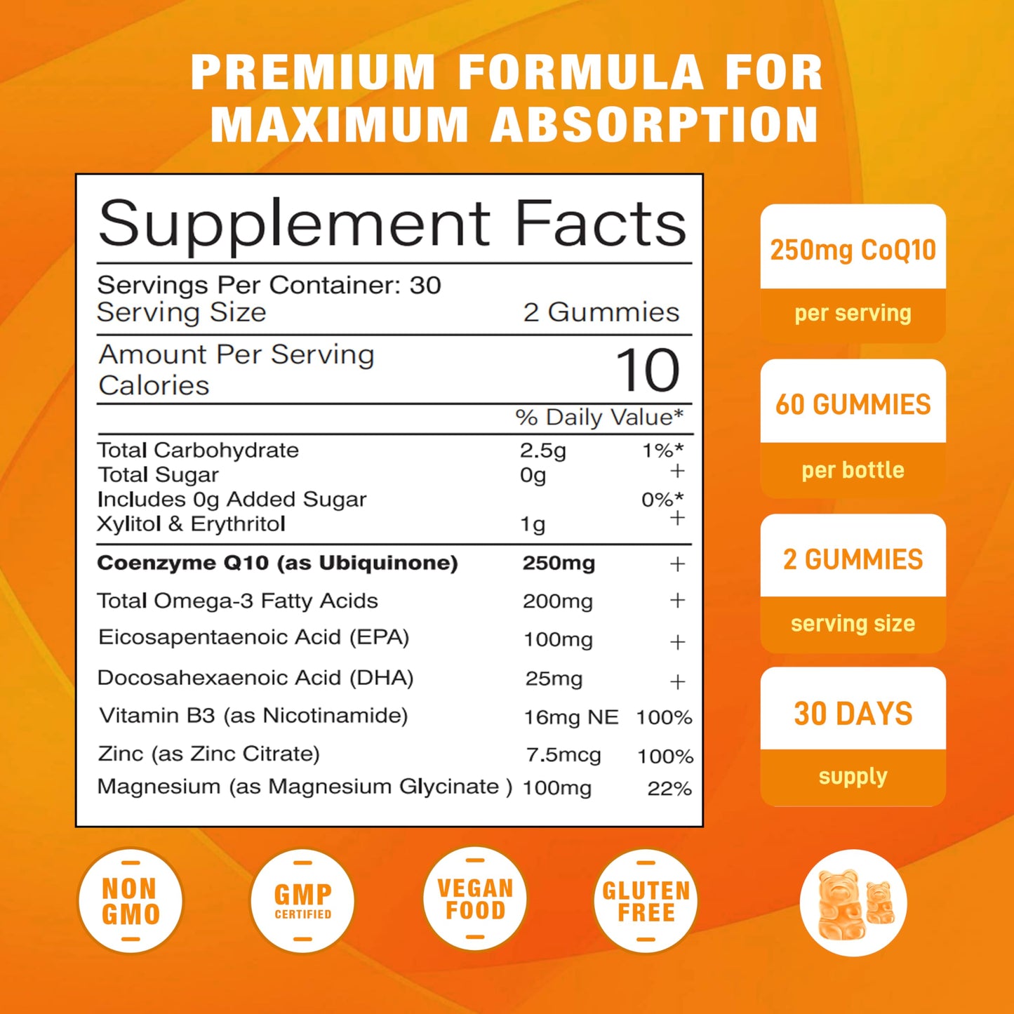 Sijigood CoQ10 Gummies 120 Cts