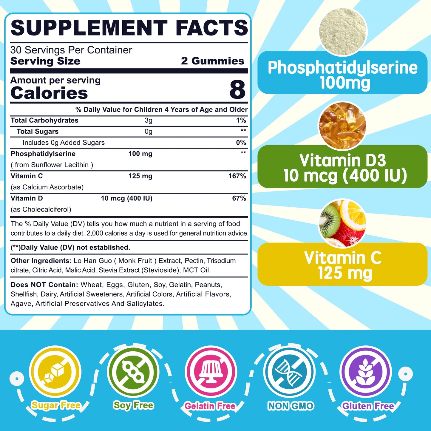Nextdia Phosphatidylserine Gummies 180 Count