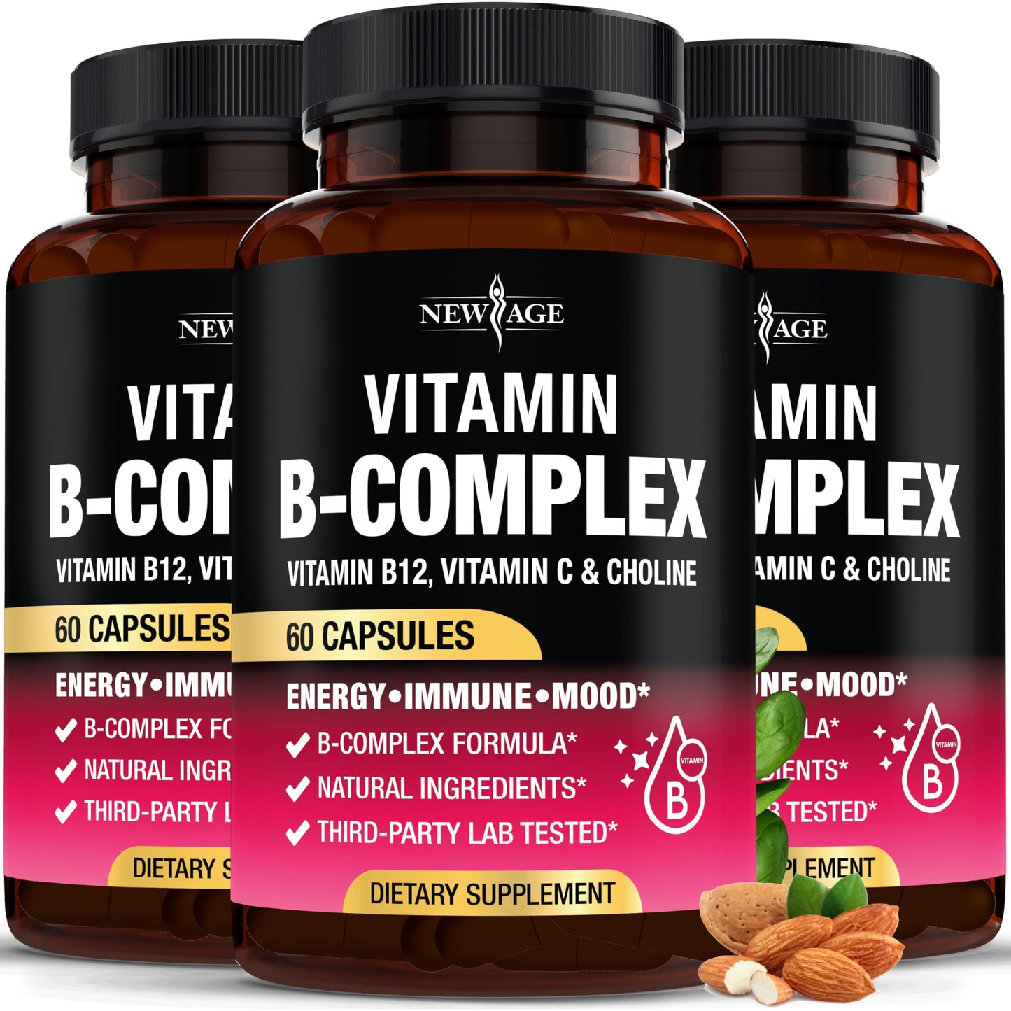 NEW AGE Vitamin B Complex for Men & Women Capsules 180