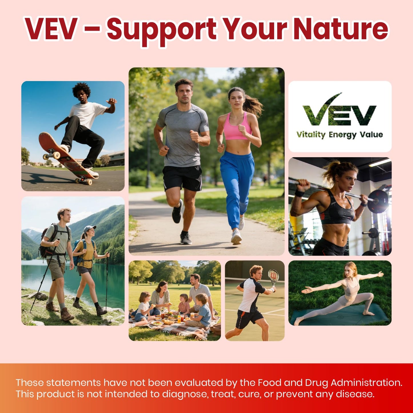 VEV Berberine Supplement Capsule, 120 Capsules