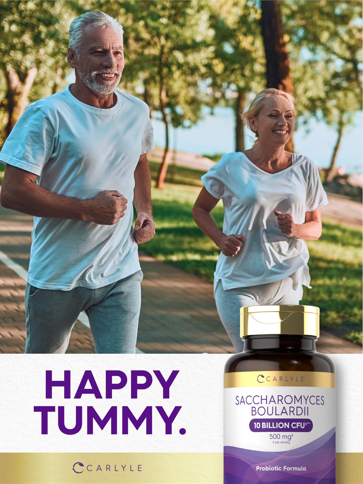 Carlyle Saccharomyces Boulardii Probiotics & Prebiotics 10 Billion CFUs Capsules 200