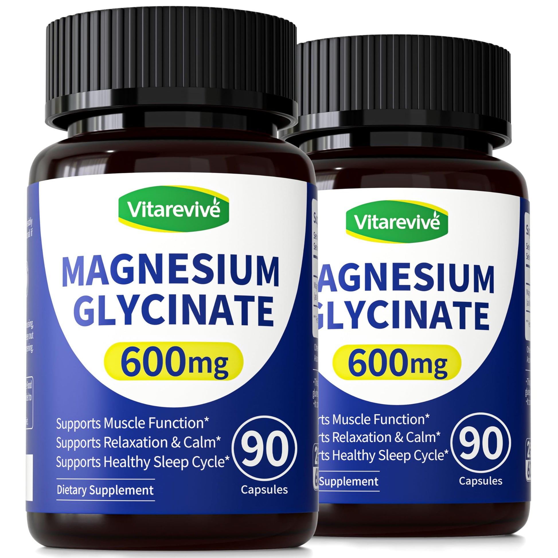 Vitarevive Magnesium Glycinate 600mg Tablet, 180 Tablets