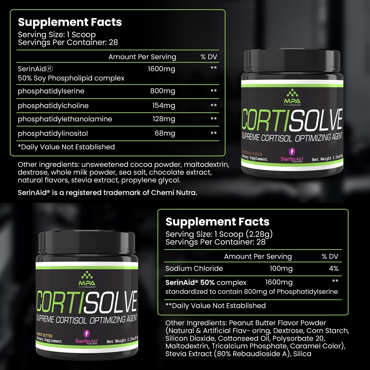 SleekMax MPA Supps CortiSolve Powder 2.33 Ounce