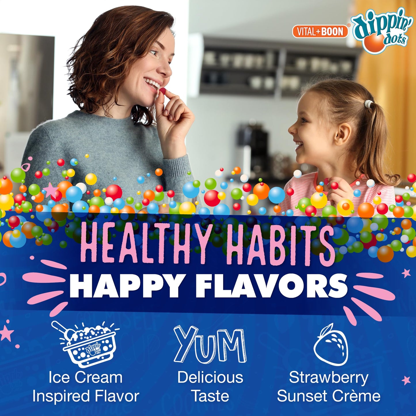 Vital+Boon Dippin' Dots Kids Melatonin Gummies 120 Gummies