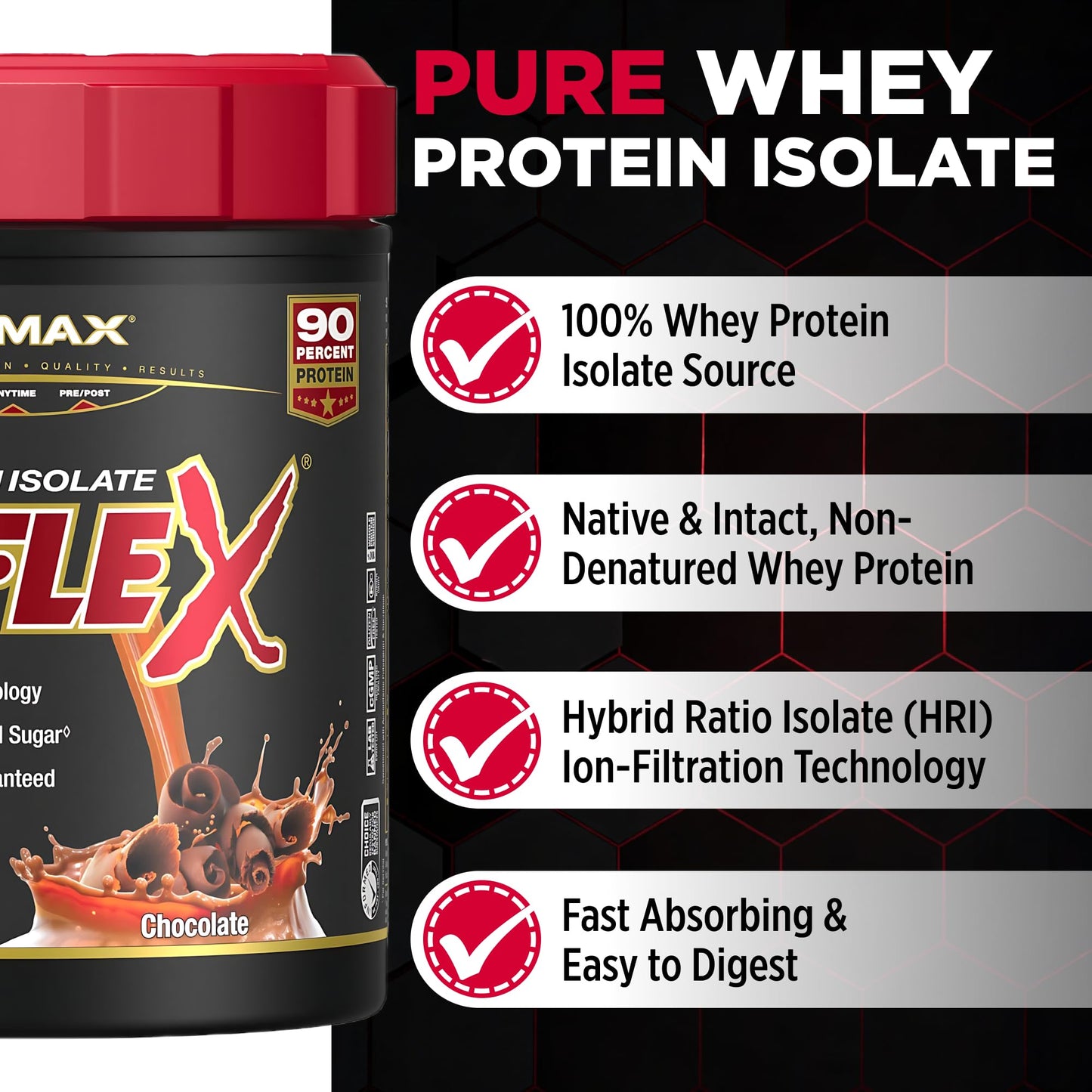 ALLMAX ISOFLEX Pure Whey Isolate Protein Powder 16 Servings