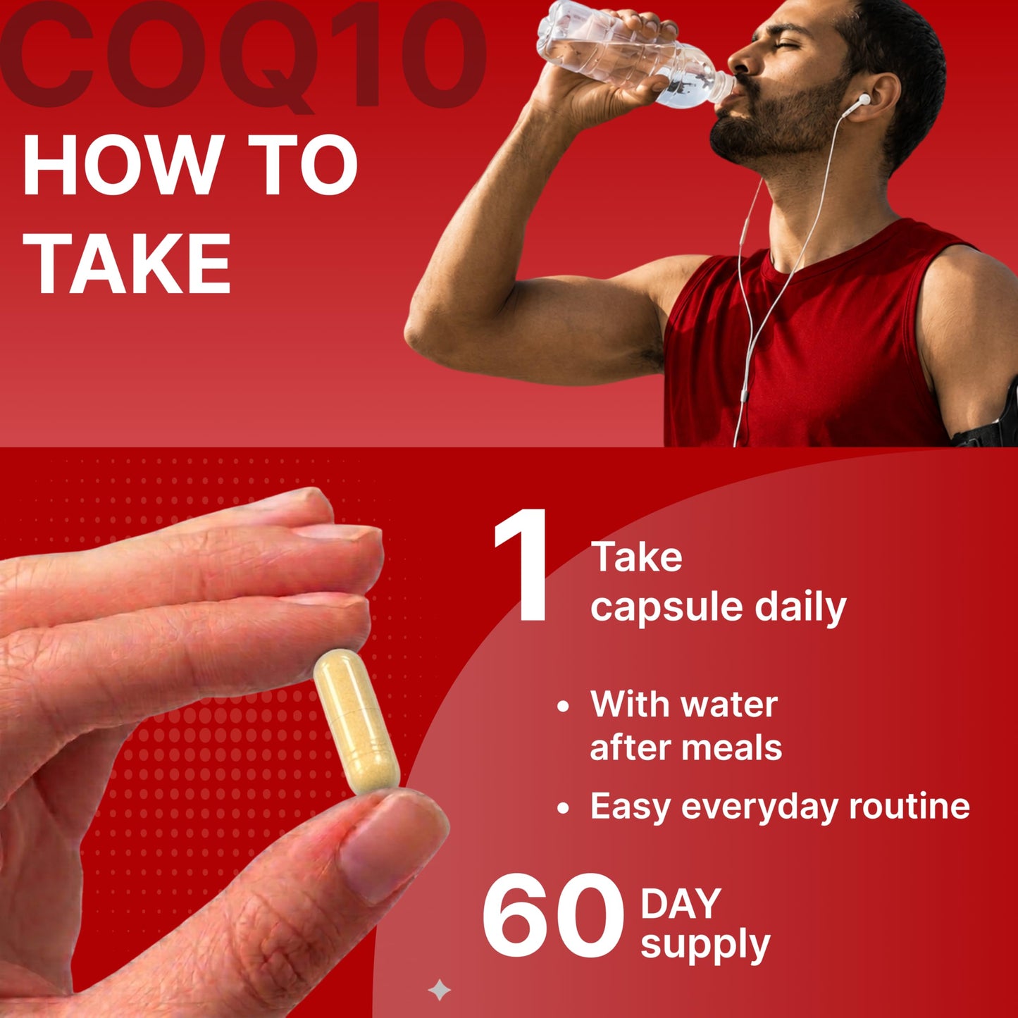 ORIBITE CoQ10 200mg Capsule, 60 Veggie Capsules