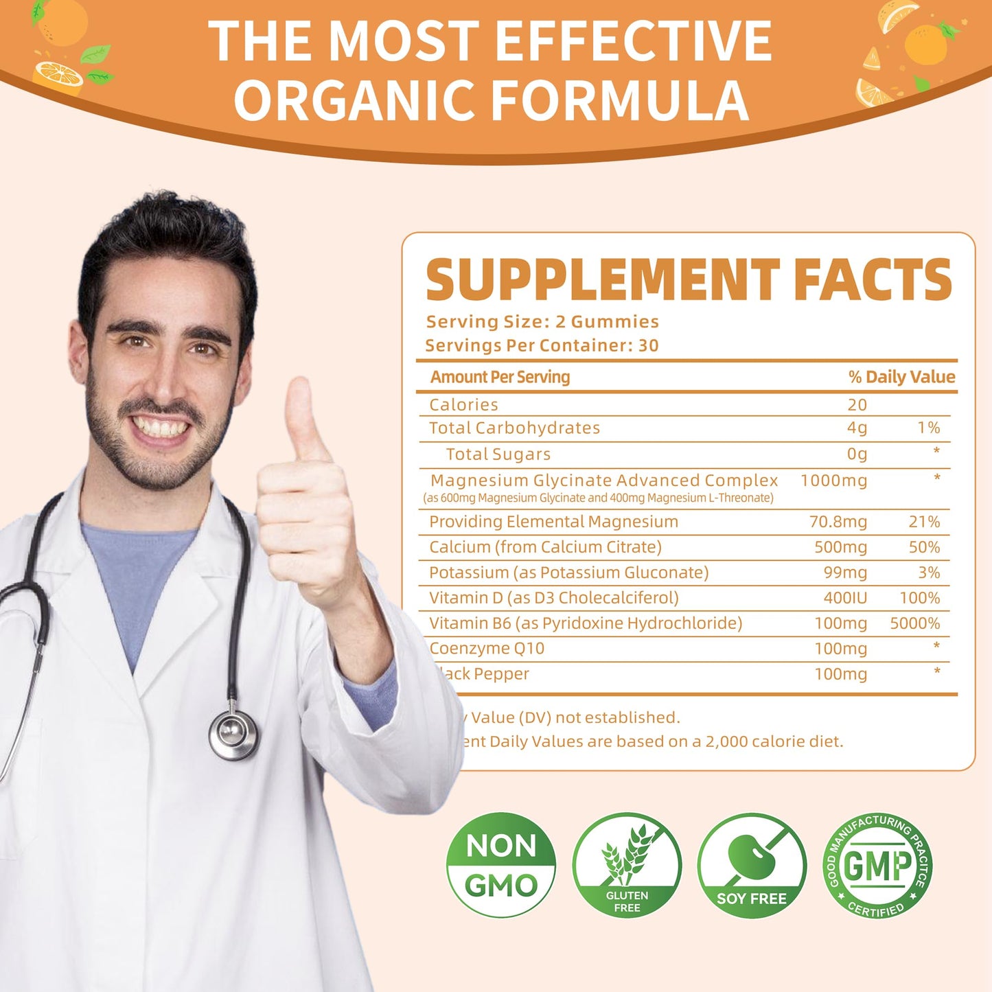 Natures Aid Magnesium Glycinate Gummies 1000mg, 120 Gummies