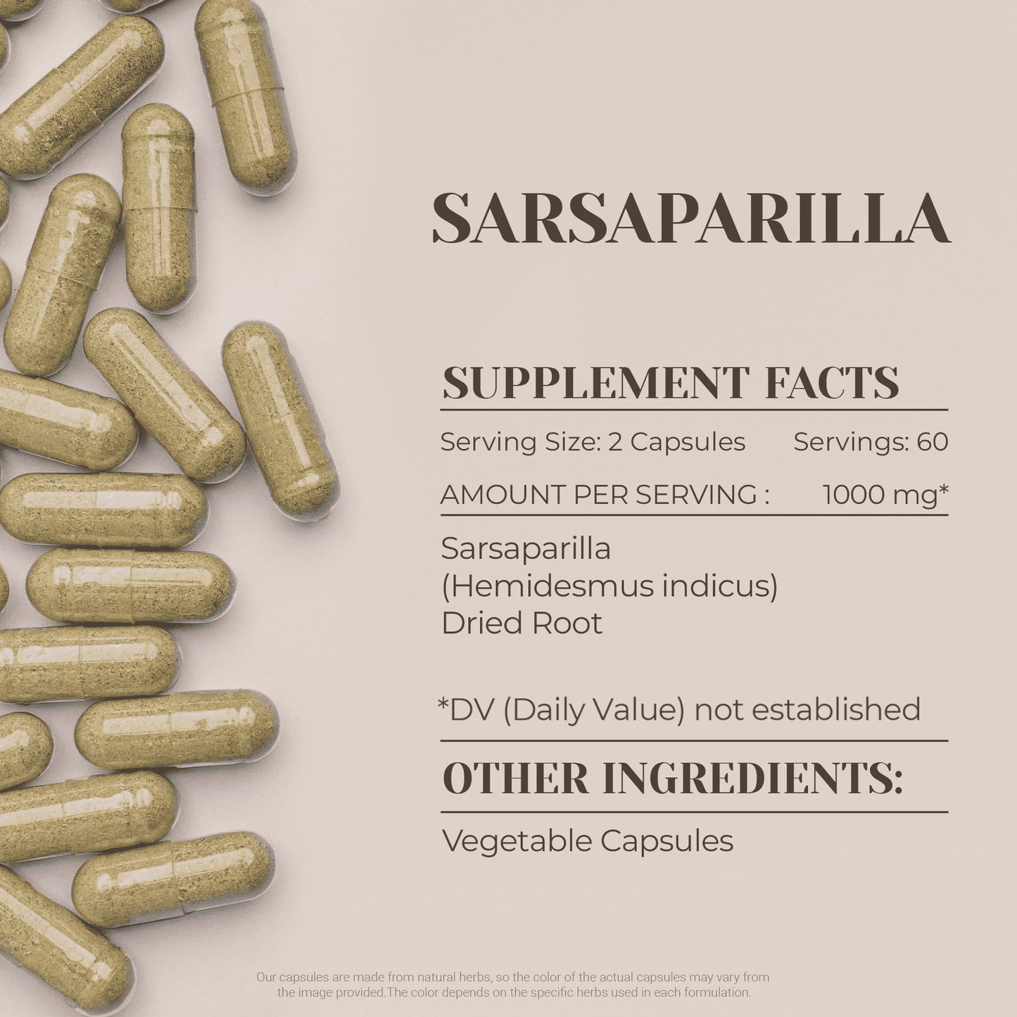 Garden Organics Sarsaparilla Capsules 120 Count