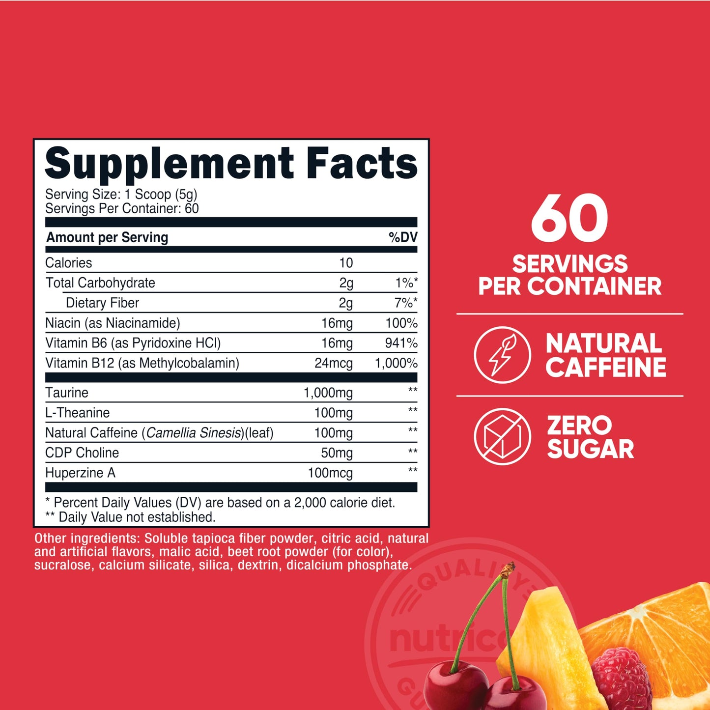 Nutricost Energy Complex Powder 10.9 Ounce
