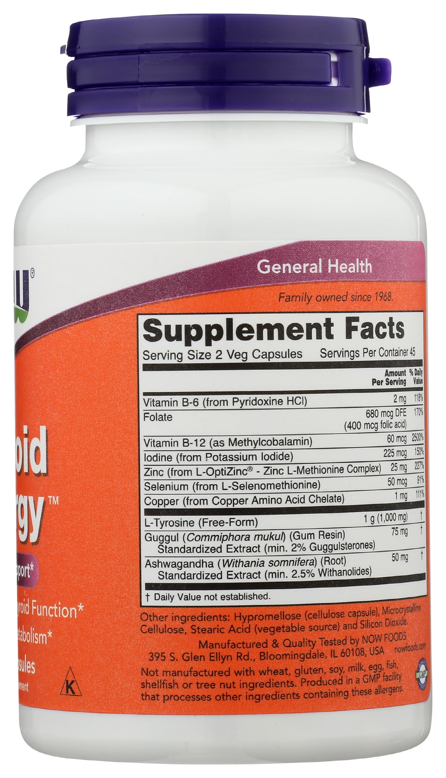NOW Foods Thyroid Energy Capsule 90 Capsules