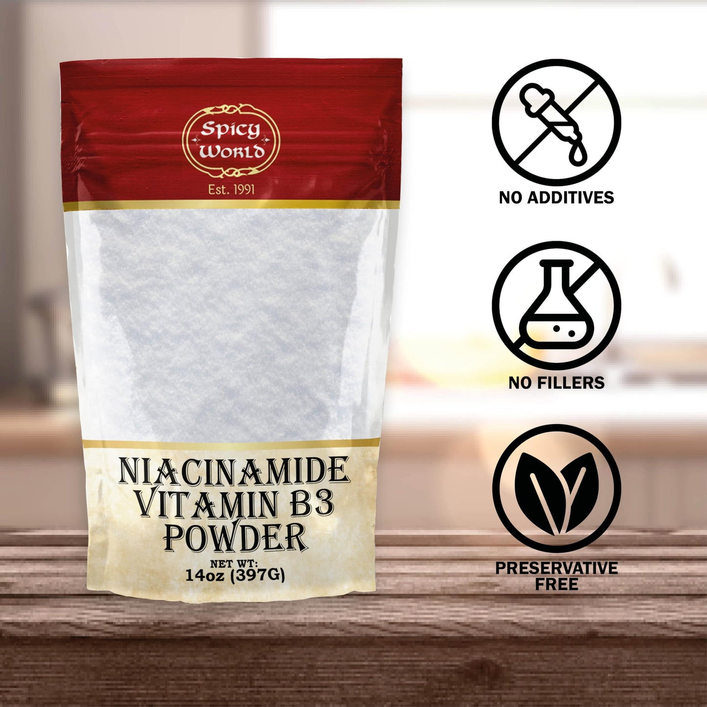 Spicy World Niacinamide Vitamin B3 Powder 14 Ounce