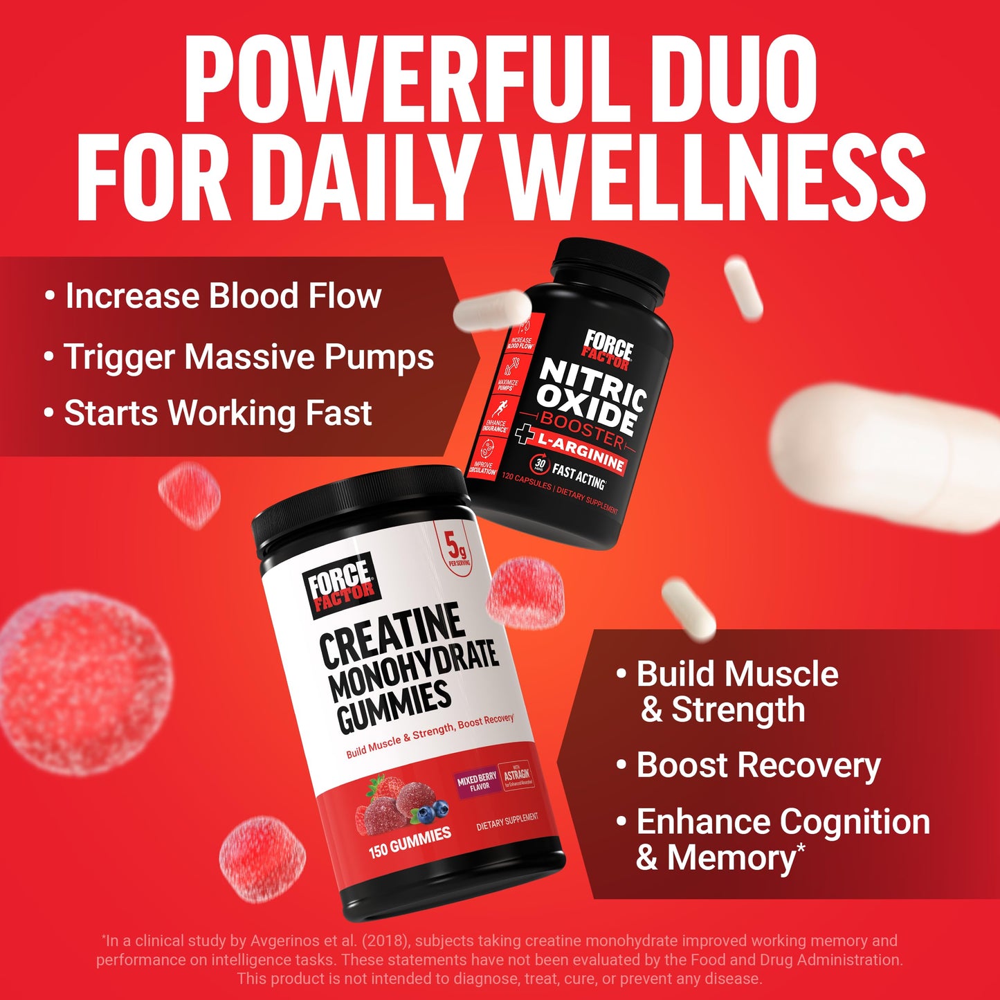 Force Factor Creatine Gummies 270